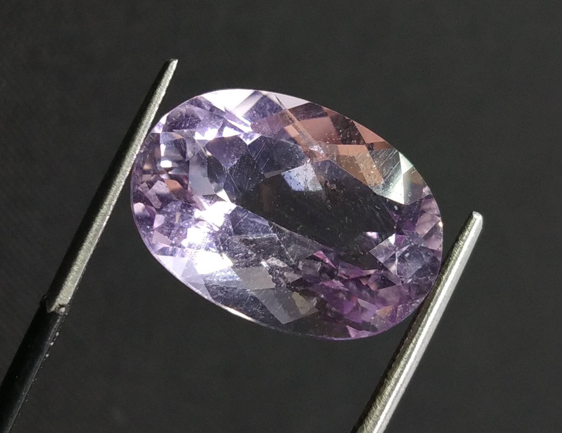 ARSAA GEMS AND MINERALSNatural top quality beautiful 8.5 carats VV clarity faceted oval shape kunzite gem - Premium  from ARSAA GEMS AND MINERALS - Just $27.00! Shop now at ARSAA GEMS AND MINERALS