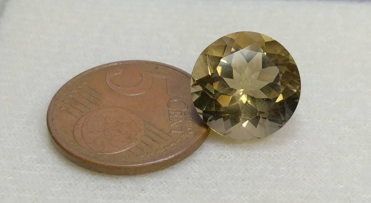 ARSAA GEMS AND MINERALSNatural top quality beautiful 9 carats round shape faceted citrine gem - Premium  from ARSAA GEMS AND MINERALS - Just $27.00! Shop now at ARSAA GEMS AND MINERALS