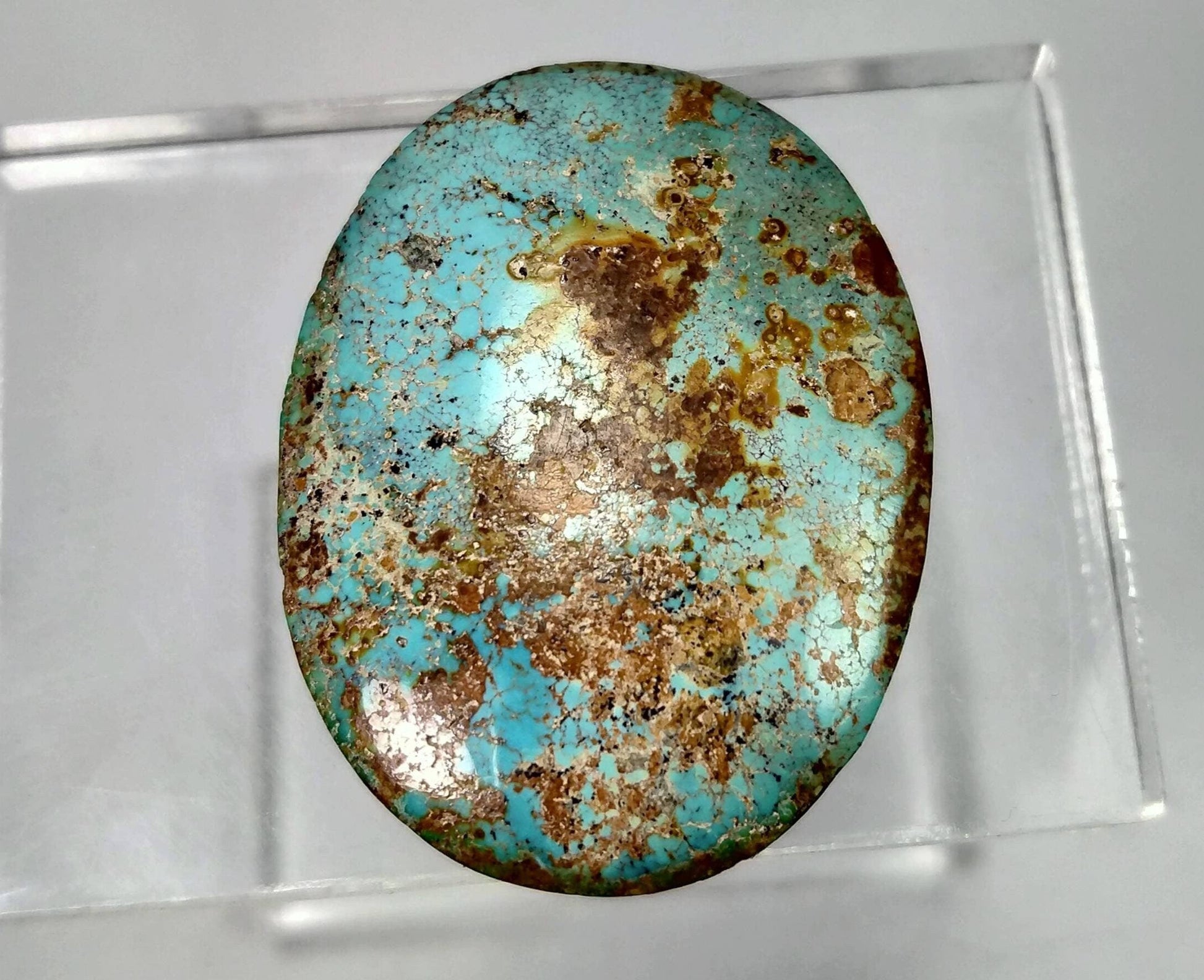 ARSAA GEMS AND MINERALSNatural good quality beautiful locket size turquoise cabochon - Premium  from ARSAA GEMS AND MINERALS - Just $45.00! Shop now at ARSAA GEMS AND MINERALS