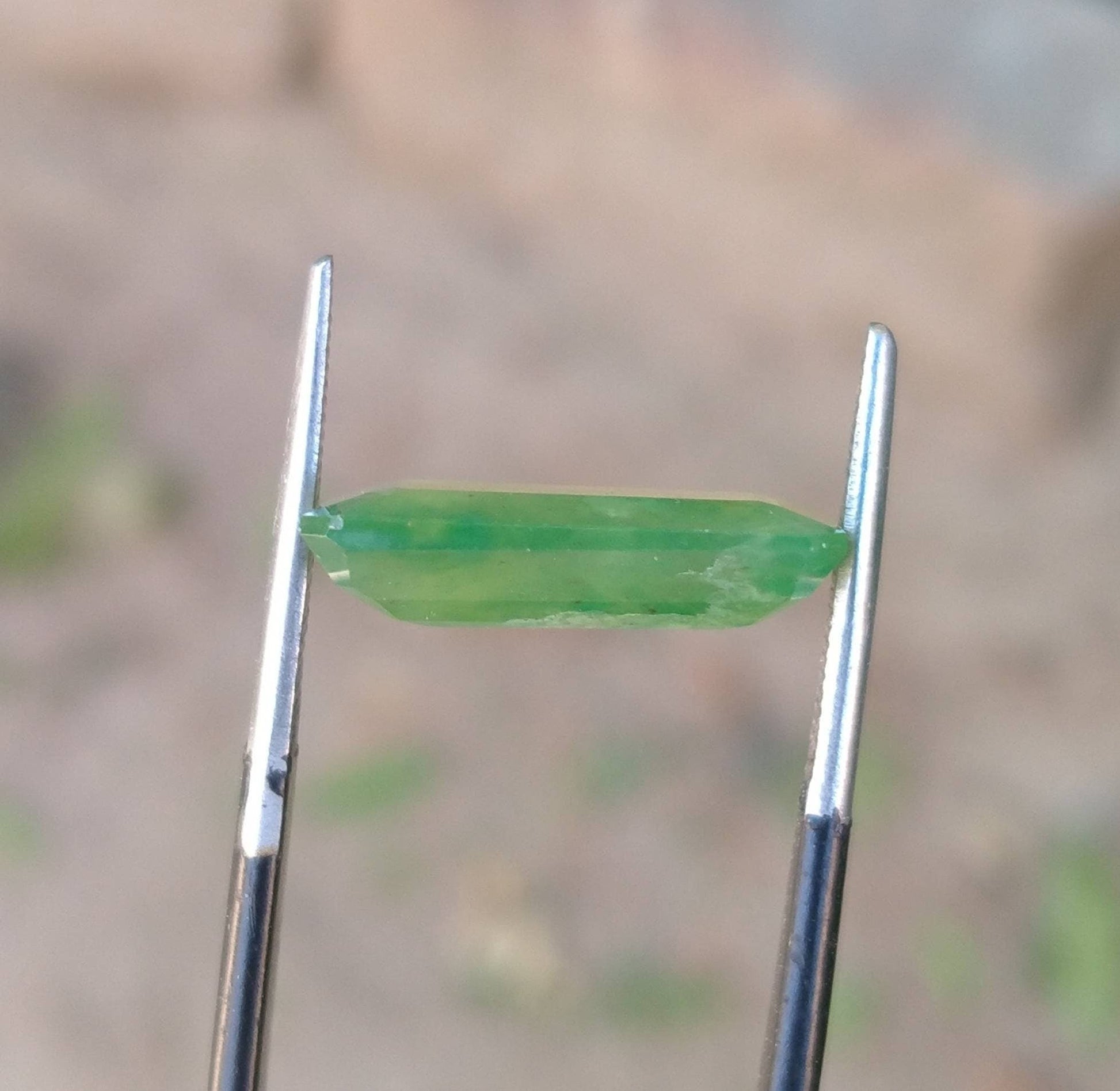 ARSAA GEMS AND MINERALSNatural top quality beautiful 6.5 carats radiant cut shape faceted green hydrograssular garnet gem - Premium  from ARSAA GEMS AND MINERALS - Just $20.00! Shop now at ARSAA GEMS AND MINERALS