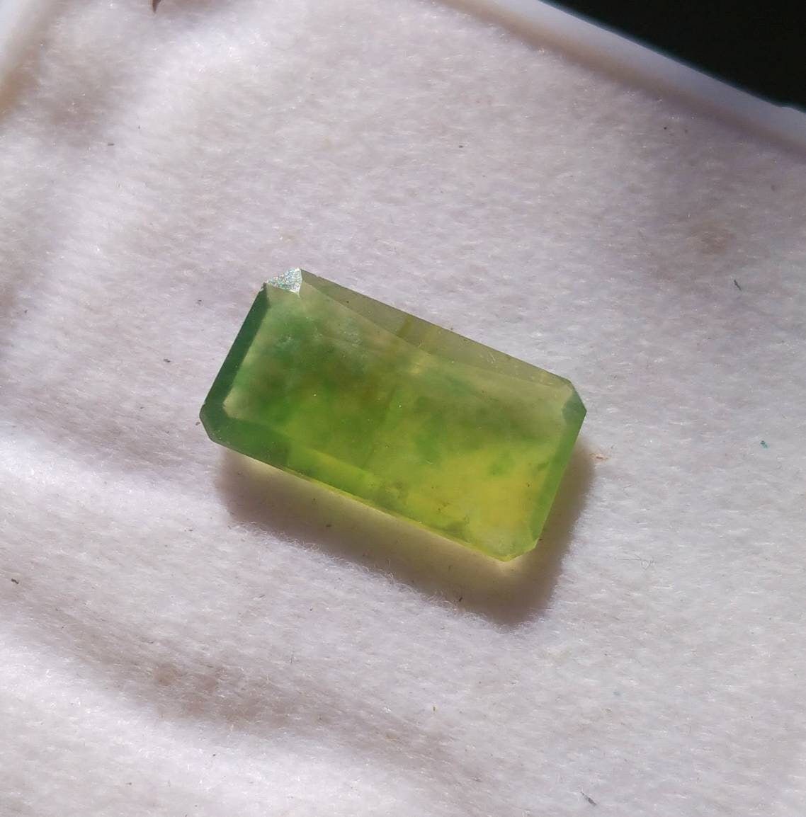 ARSAA GEMS AND MINERALSNatural top quality beautiful 8 carats radiant cut shape faceted green hydrograssular garnet gem - Premium  from ARSAA GEMS AND MINERALS - Just $16.00! Shop now at ARSAA GEMS AND MINERALS