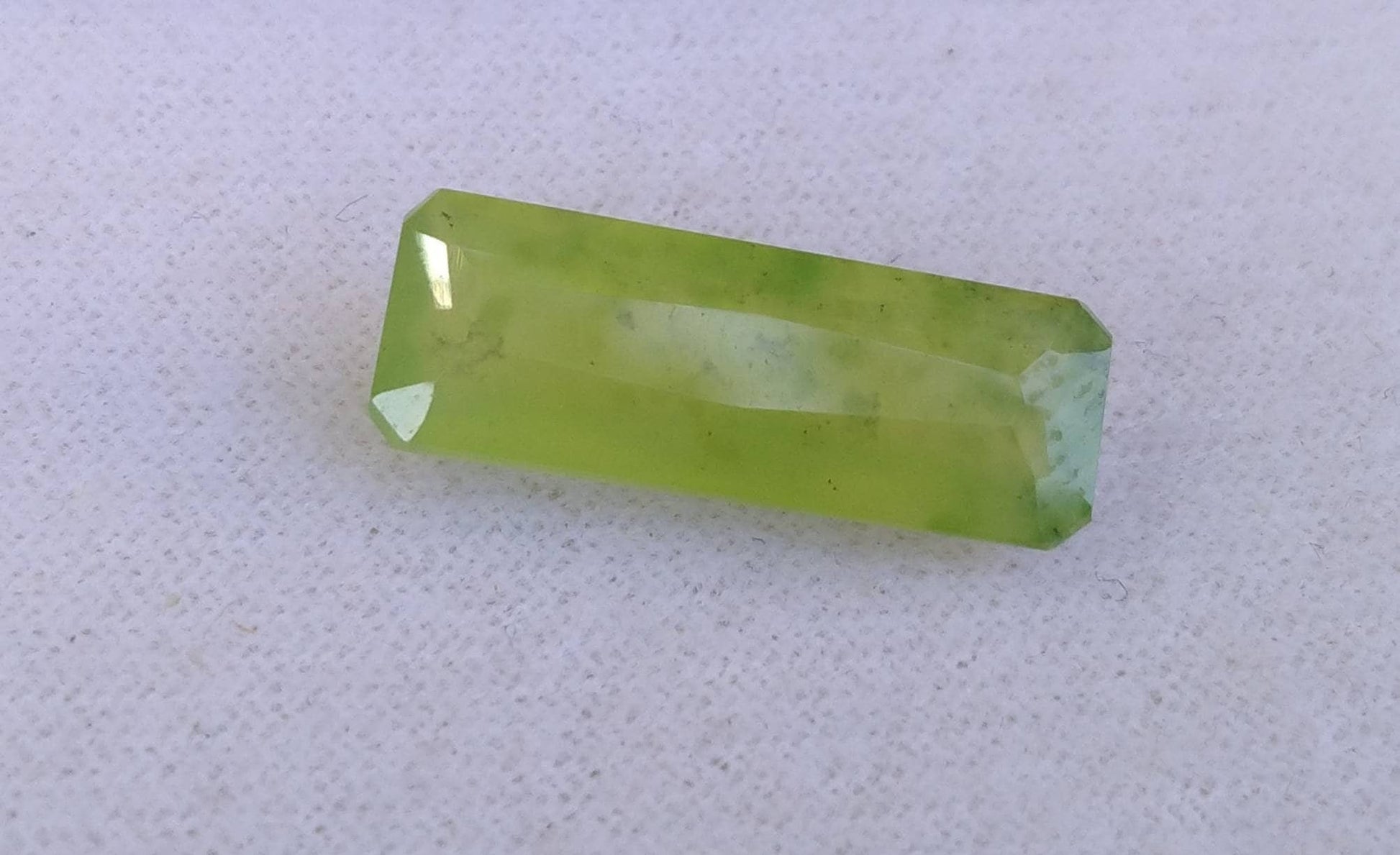 ARSAA GEMS AND MINERALSNatural top quality beautiful 9 carats radiant cut shape faceted green hydrograssular garnet gem - Premium  from ARSAA GEMS AND MINERALS - Just $20.00! Shop now at ARSAA GEMS AND MINERALS