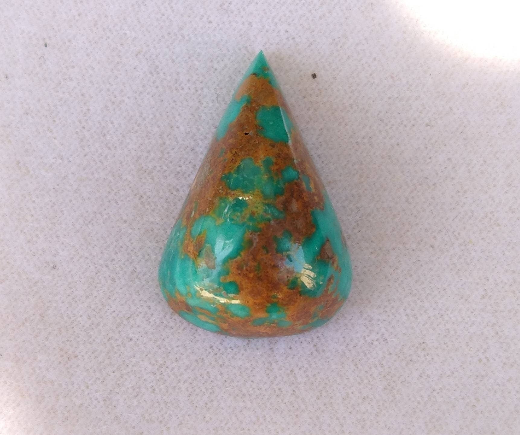 ARSAA GEMS AND MINERALSNatural fine quality beautiful 30 carats pear shape untreated unheated turquoise cabochon - Premium  from ARSAA GEMS AND MINERALS - Just $30.00! Shop now at ARSAA GEMS AND MINERALS