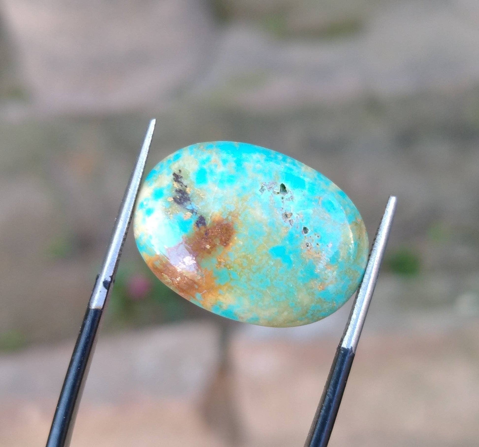 ARSAA GEMS AND MINERALSNatural fine quality beautiful 72 carats oval shapes small lot of blue kingman stabilized turquoise cabochons - Premium  from ARSAA GEMS AND MINERALS - Just $70.00! Shop now at ARSAA GEMS AND MINERALS