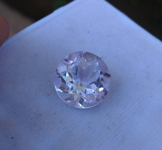 ARSAA GEMS AND MINERALSNatural good quality beautiful 10 carats round shape light purple VV clarity faceted amethyst gem - Premium  from ARSAA GEMS AND MINERALS - Just $27.00! Shop now at ARSAA GEMS AND MINERALS
