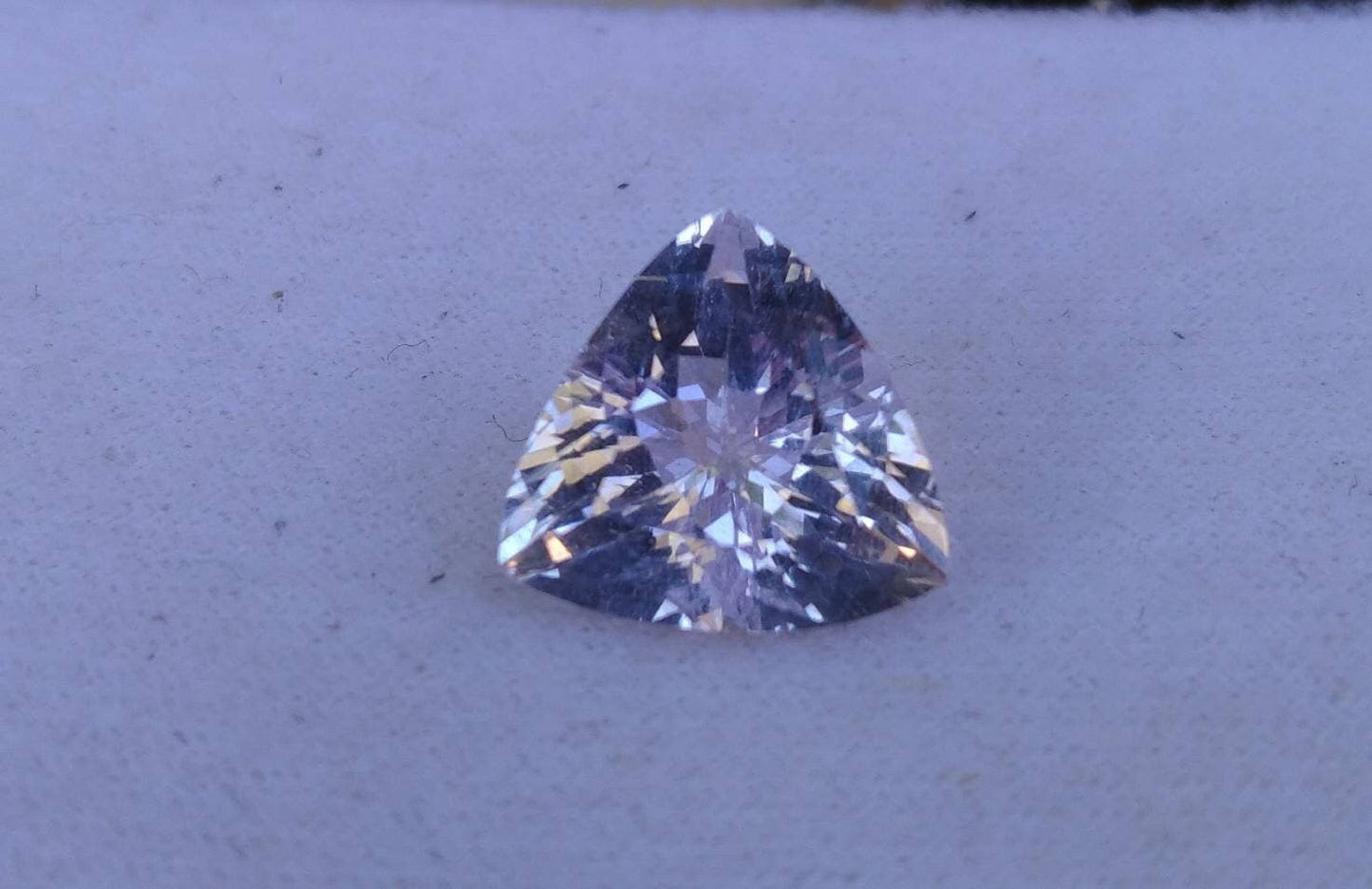 ARSAA GEMS AND MINERALSNatural good quality beautiful 9 carats trillion shape light purple VV clarity faceted amethyst gem - Premium  from ARSAA GEMS AND MINERALS - Just $25.00! Shop now at ARSAA GEMS AND MINERALS