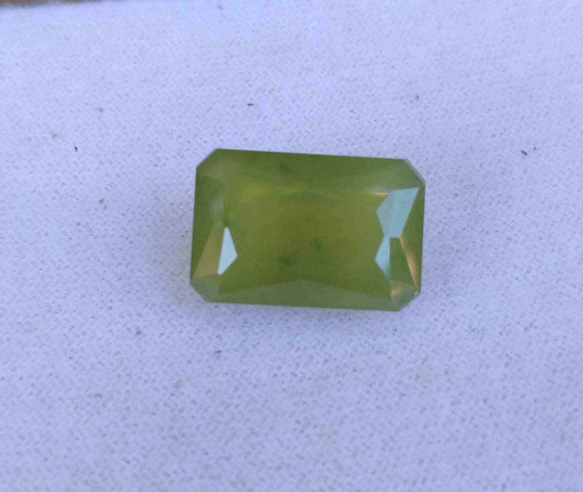 ARSAA GEMS AND MINERALSNatural top quality beautiful 17.5 carats radiant shape faceted green hydrograssular garnet gem - Premium  from ARSAA GEMS AND MINERALS - Just $40.00! Shop now at ARSAA GEMS AND MINERALS