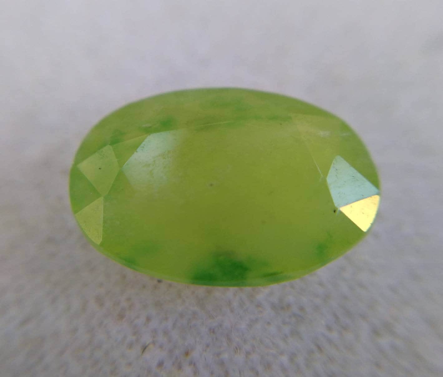 ARSAA GEMS AND MINERALSNatural top quality beautiful 5.5 carats oval shape faceted green hydrograssular garnet gem - Premium  from ARSAA GEMS AND MINERALS - Just $15.00! Shop now at ARSAA GEMS AND MINERALS