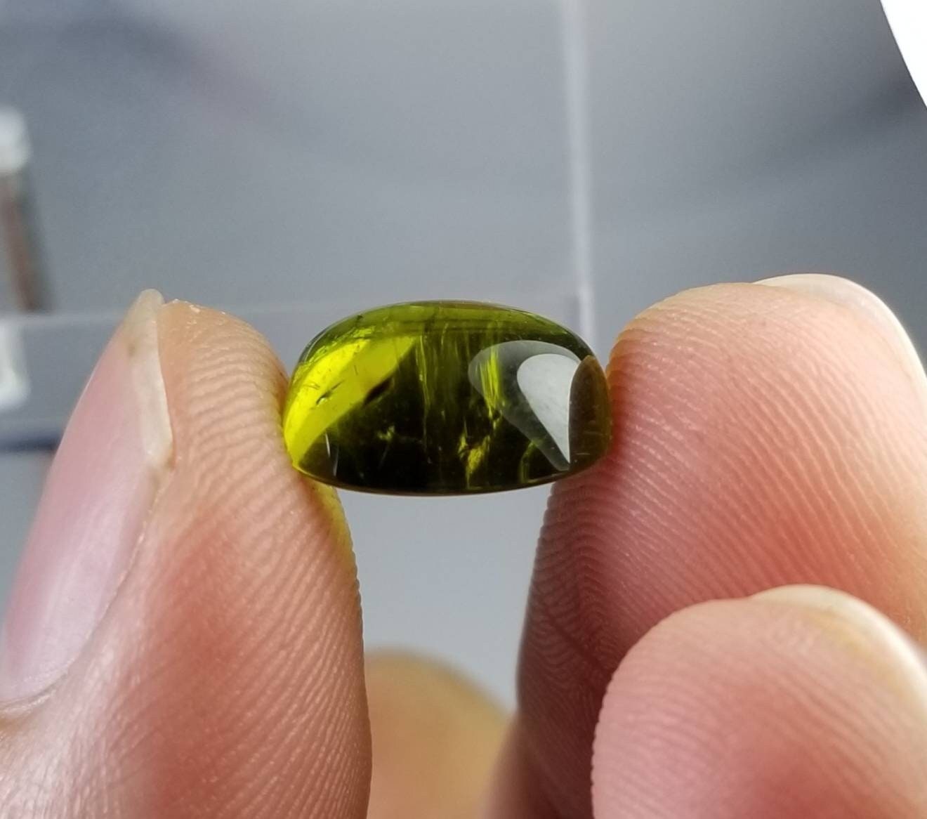 ARSAA GEMS AND MINERALSNatural good quality ring size green tourmaline cabochon - Premium  from ARSAA GEMS AND MINERALS - Just $70.00! Shop now at ARSAA GEMS AND MINERALS