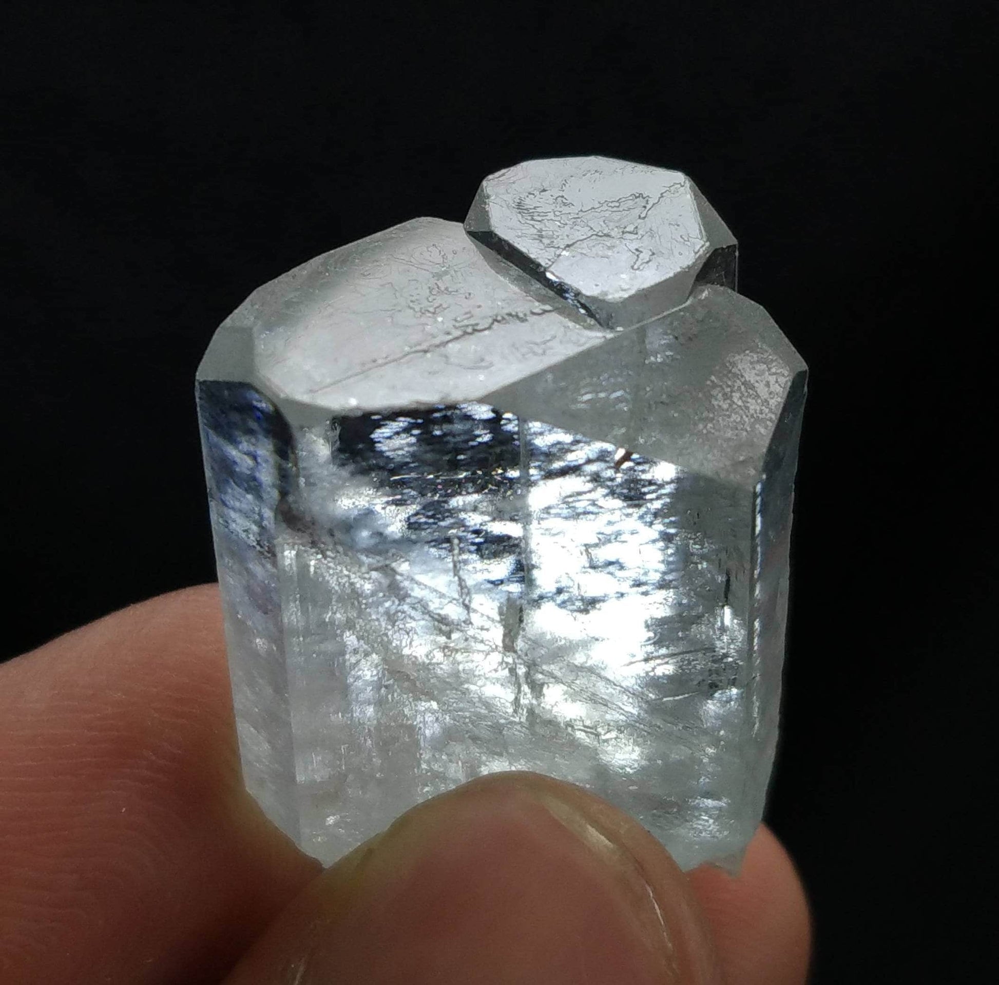 ARSAA GEMS AND MINERALSNatural top quality 16.2 grams Very rare shape twins terminated clear gemmy aquamarine crystal - Premium  from ARSAA GEMS AND MINERALS - Just $75.00! Shop now at ARSAA GEMS AND MINERALS