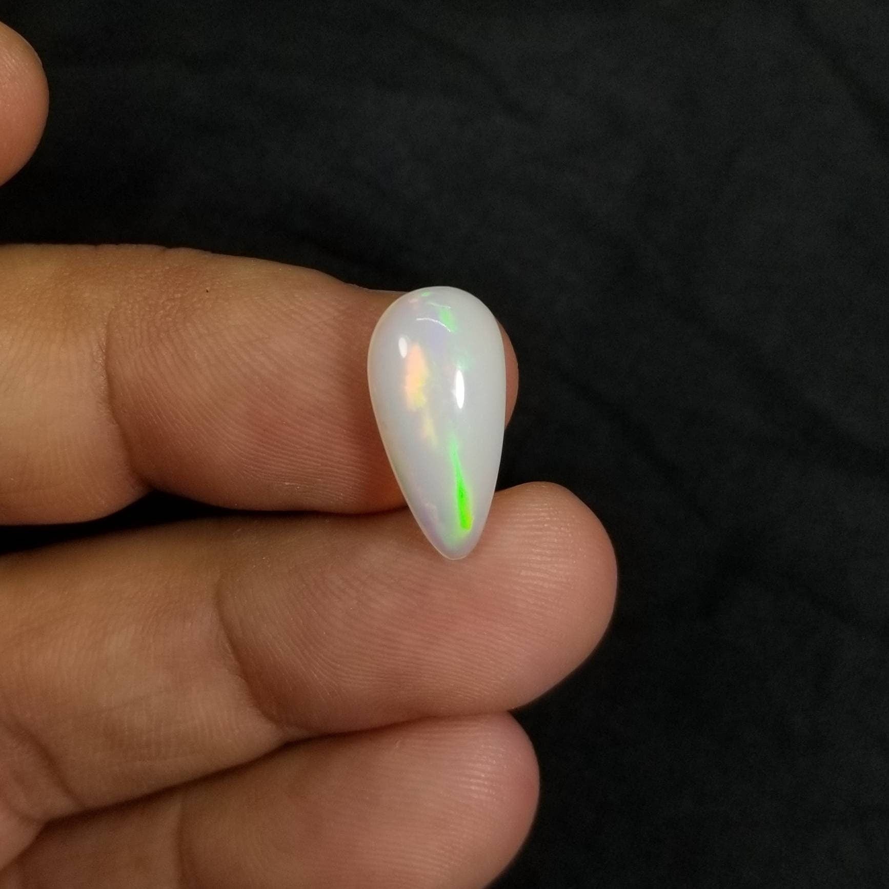ARSAA GEMS AND MINERALSNatural Ethiopian Opal Pear shape, nice fire, ring sized - Premium  from ARSAA GEMS AND MINERALS - Just $25.00! Shop now at ARSAA GEMS AND MINERALS