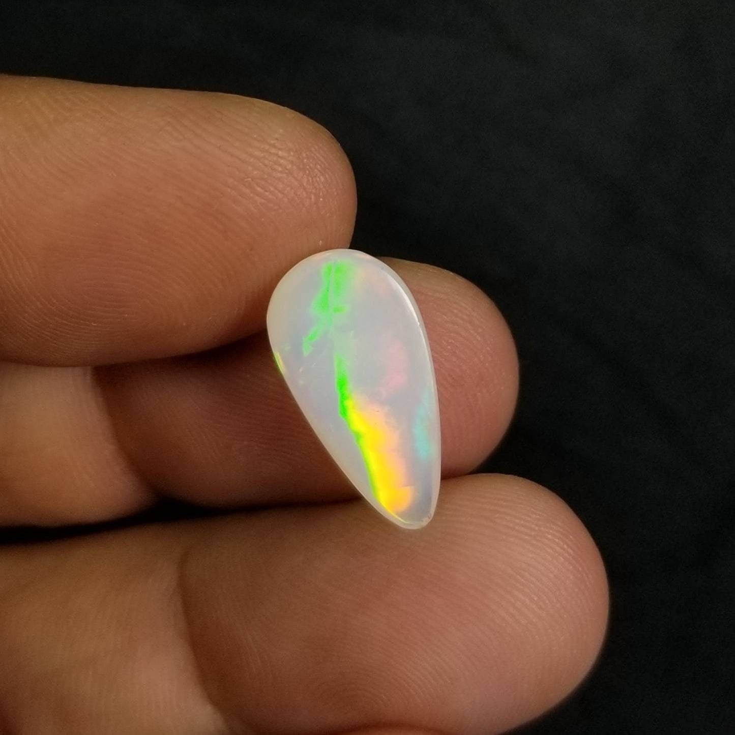 ARSAA GEMS AND MINERALSNatural Ethiopian Opal Pear shape, nice fire, ring sized - Premium  from ARSAA GEMS AND MINERALS - Just $25.00! Shop now at ARSAA GEMS AND MINERALS