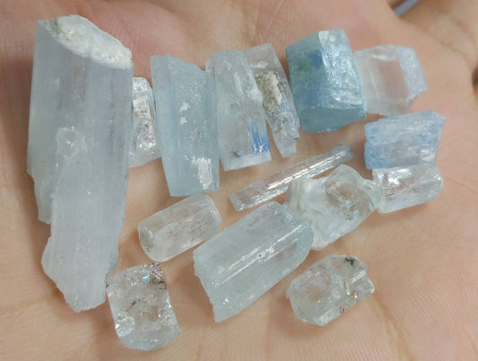 ARSAA GEMS AND MINERALSNatural fine quality beautiful 20.8 grams light blue small lot of aquamarine crystals - Premium  from ARSAA GEMS AND MINERALS - Just $120.00! Shop now at ARSAA GEMS AND MINERALS