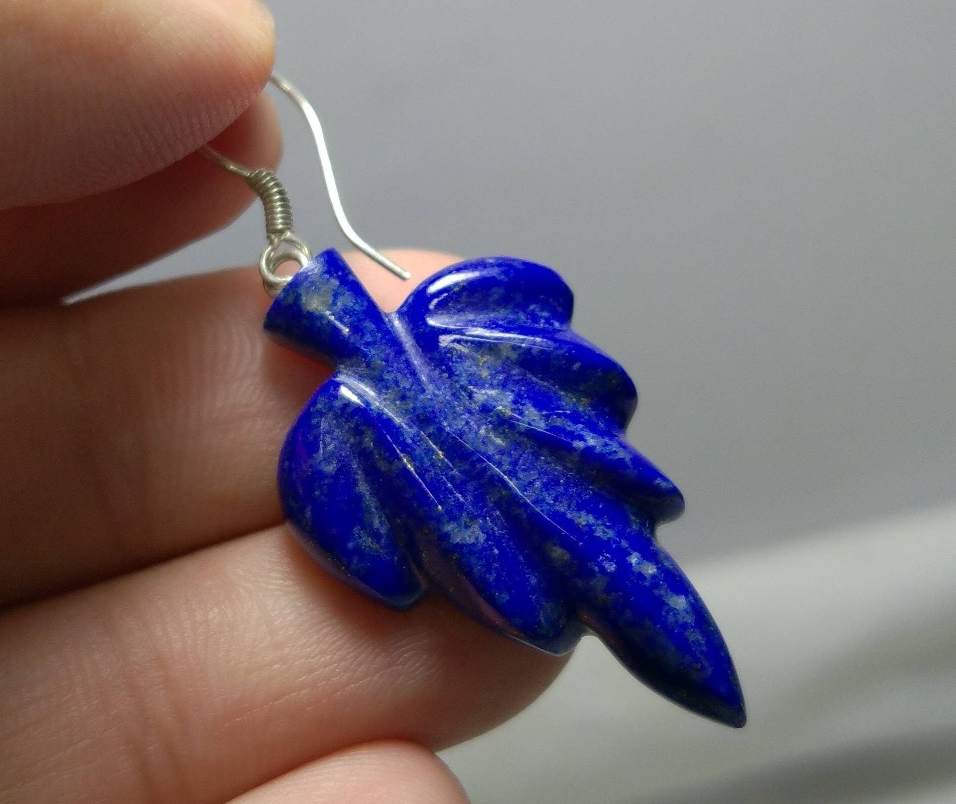 ARSAA GEMS AND MINERALSNatural fine quality beautiful small jewellery set of leaf shape lapis lazuli pendants - Premium  from ARSAA GEMS AND MINERALS - Just $50.00! Shop now at ARSAA GEMS AND MINERALS