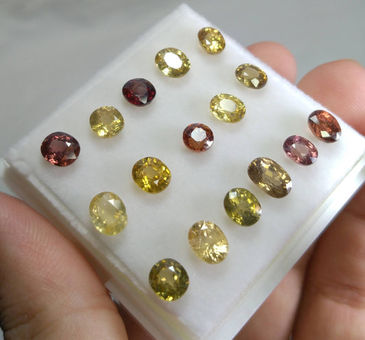 ARSAA GEMS AND MINERALSNatural top quality beautiful 21 carats VV clarity faceted oval shapes small jewlery set of small sized multicolor zircon gems - Premium  from ARSAA GEMS AND MINERALS - Just $105.00! Shop now at ARSAA GEMS AND MINERALS