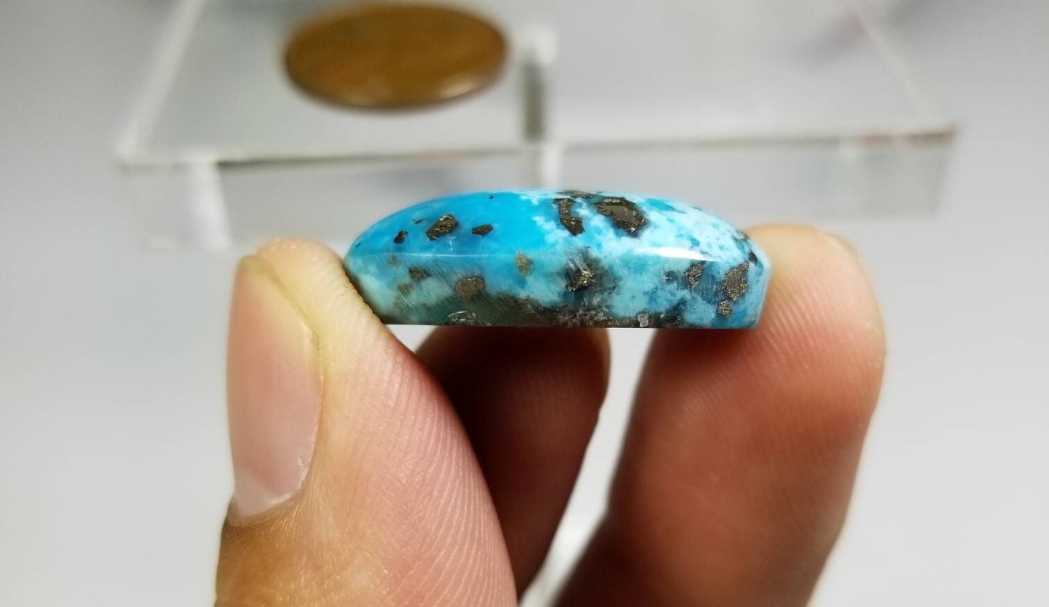 ARSAA GEMS AND MINERALSNatural turquoise with pyrite ring size - Premium  from ARSAA GEMS AND MINERALS - Just $20.00! Shop now at ARSAA GEMS AND MINERALS