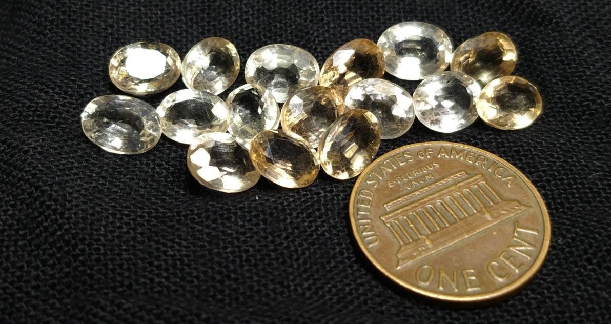 ARSAA GEMS AND MINERALSNatural fine quality beautiful 29 carats small Jewellery set of calibrated oval shapes faceted small sized topaz gems - Premium  from ARSAA GEMS AND MINERALS - Just $60.00! Shop now at ARSAA GEMS AND MINERALS