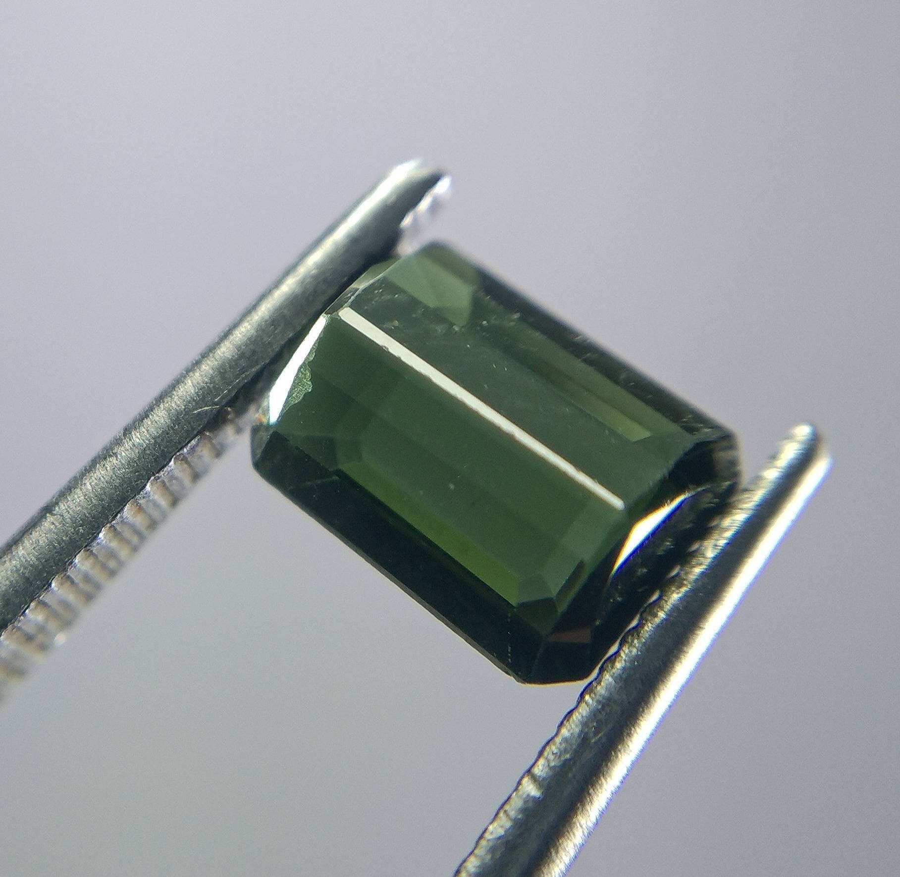 ARSAA GEMS AND MINERALSNatural top quality beautiful 1 carats faceted radiant shape dark green tourmaline gem - Premium  from ARSAA GEMS AND MINERALS - Just $7.00! Shop now at ARSAA GEMS AND MINERALS