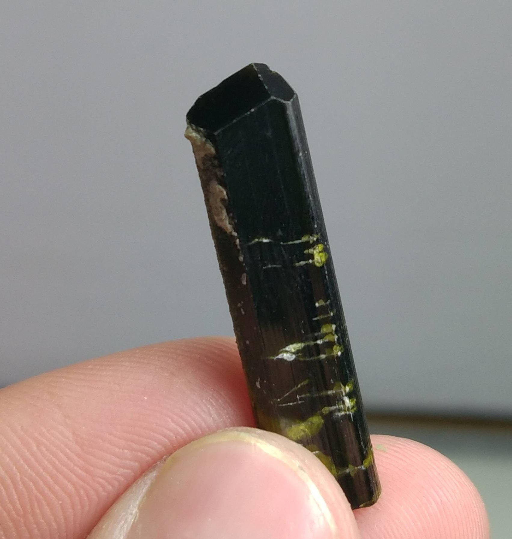 ARSAA GEMS AND MINERALSNatural clear aesthetic 3 gram Beautiful perfectly terminated etched pleochroic  epidote crystal - Premium  from ARSAA GEMS AND MINERALS - Just $25.00! Shop now at ARSAA GEMS AND MINERALS