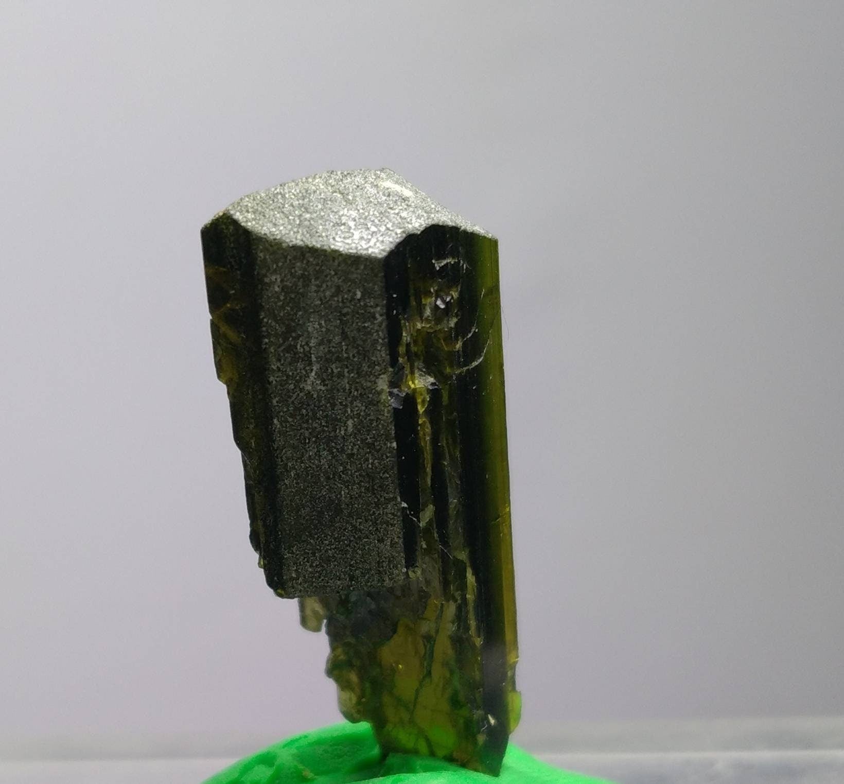 ARSAA GEMS AND MINERALSNatural clear aesthetic 5.8 gram Beautiful perfectly terminated etched pleochroic  epidote crystal - Premium  from ARSAA GEMS AND MINERALS - Just $30.00! Shop now at ARSAA GEMS AND MINERALS