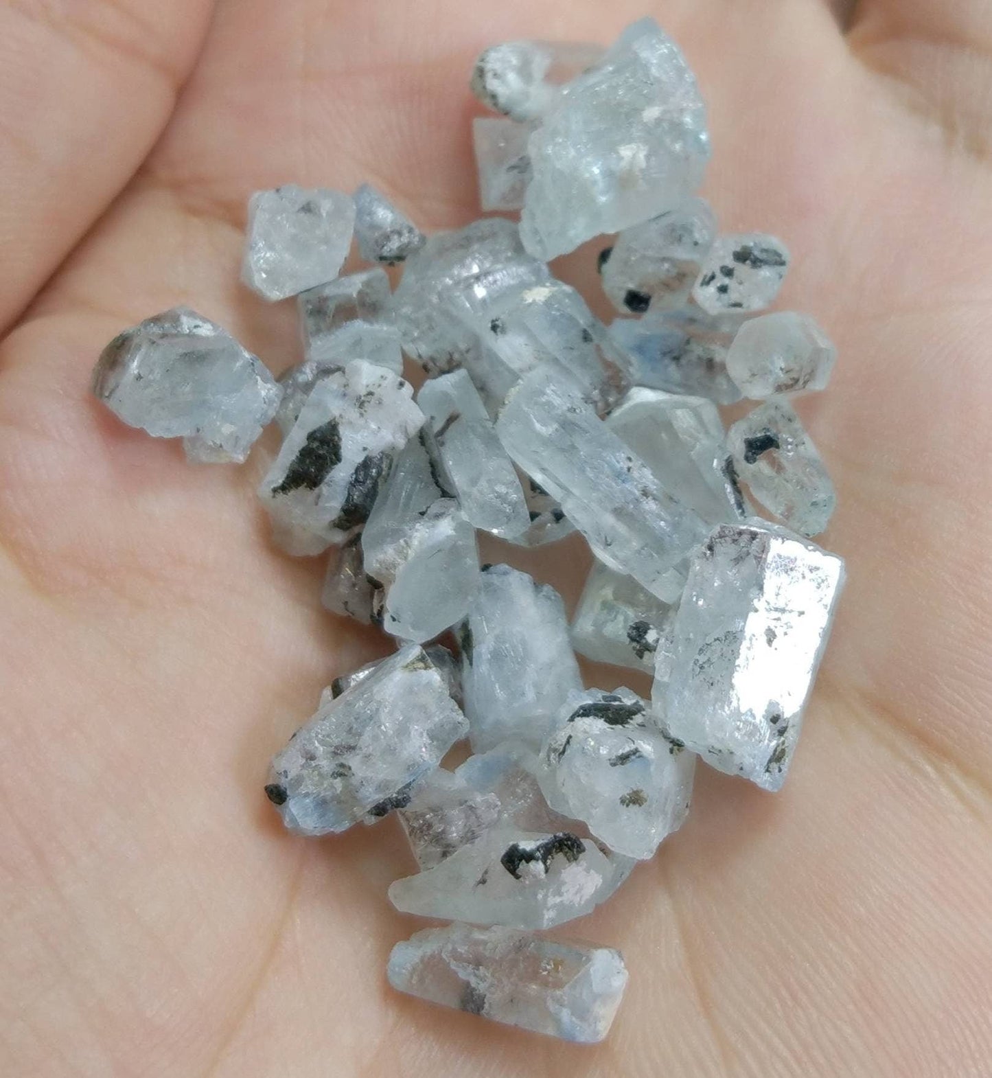 ARSAA GEMS AND MINERALSNatural fine quality beautiful very rare 14.8 grams light blue small sized small lot of tantalite columbite included aquamarine crystals - Premium  from ARSAA GEMS AND MINERALS - Just $150.00! Shop now at ARSAA GEMS AND MINERALS