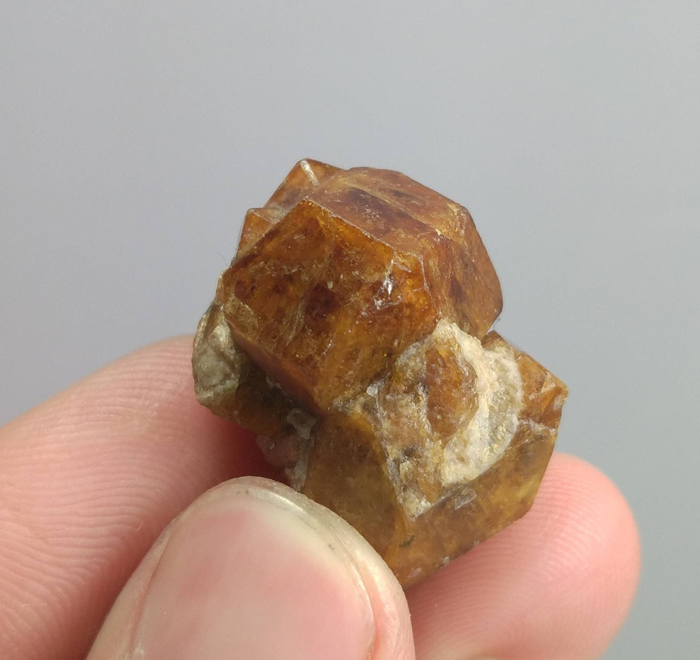 ARSAA GEMS AND MINERALSNatural aesthetic Beautiful 15.1 grams terminated hessonite garnet crystal - Premium  from ARSAA GEMS AND MINERALS - Just $20.00! Shop now at ARSAA GEMS AND MINERALS