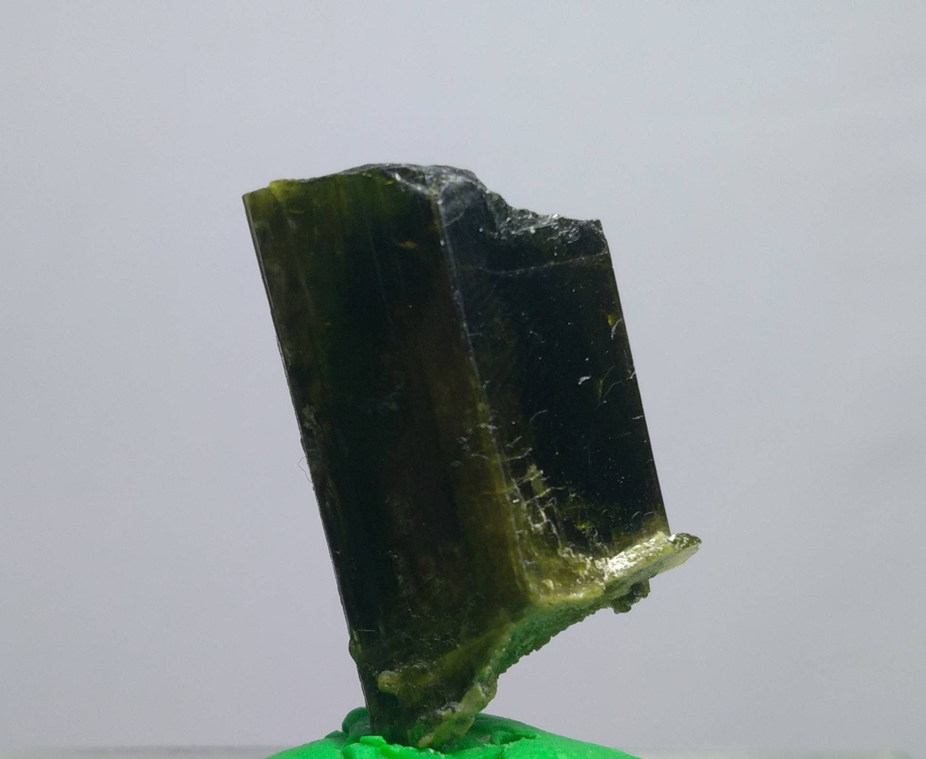 ARSAA GEMS AND MINERALSNatural clear aesthetic 10.7 gram Beautiful perfectly terminated etched pleochroic epidote crystal - Premium  from ARSAA GEMS AND MINERALS - Just $30.00! Shop now at ARSAA GEMS AND MINERALS