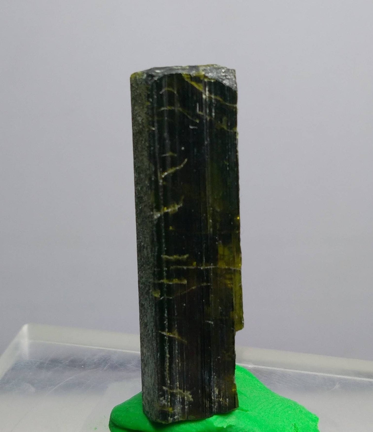 ARSAA GEMS AND MINERALSNatural clear aesthetic 11 grams Beautiful perfectly terminated etched pleochroic  epidote crystal - Premium  from ARSAA GEMS AND MINERALS - Just $35.00! Shop now at ARSAA GEMS AND MINERALS