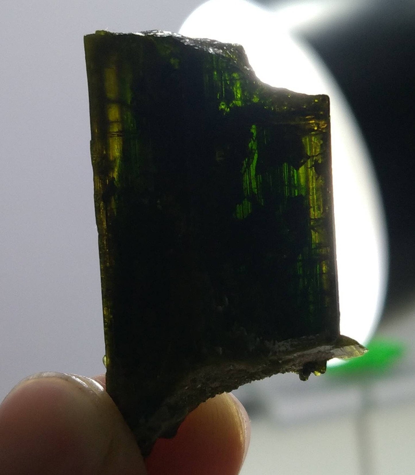 ARSAA GEMS AND MINERALSNatural clear aesthetic 10.7 gram Beautiful perfectly terminated etched pleochroic epidote crystal - Premium  from ARSAA GEMS AND MINERALS - Just $30.00! Shop now at ARSAA GEMS AND MINERALS