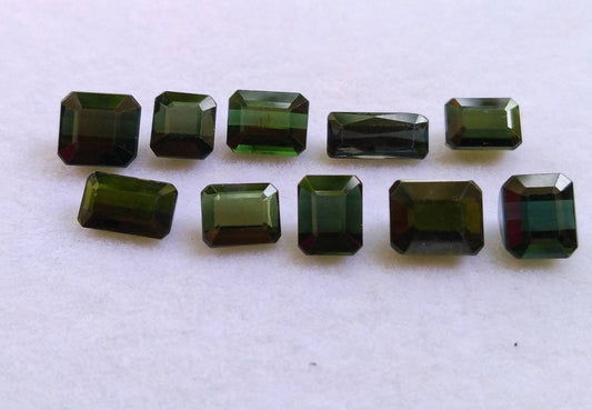 ARSAA GEMS AND MINERALSNatural fine quality beautiful 12 carats dark green color small lot of faceted radiant shapes tourmaline gems - Premium  from ARSAA GEMS AND MINERALS - Just $60.00! Shop now at ARSAA GEMS AND MINERALS