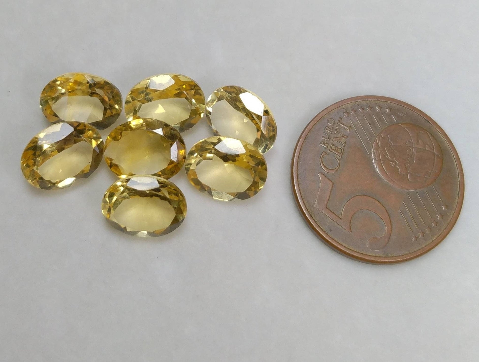 ARSAA GEMS AND MINERALSNatural fine quality beautiful 16 carats small lot of faceted calibrated oval shapes eye clean Clarity yellow citrine gems - Premium  from ARSAA GEMS AND MINERALS - Just $50.00! Shop now at ARSAA GEMS AND MINERALS