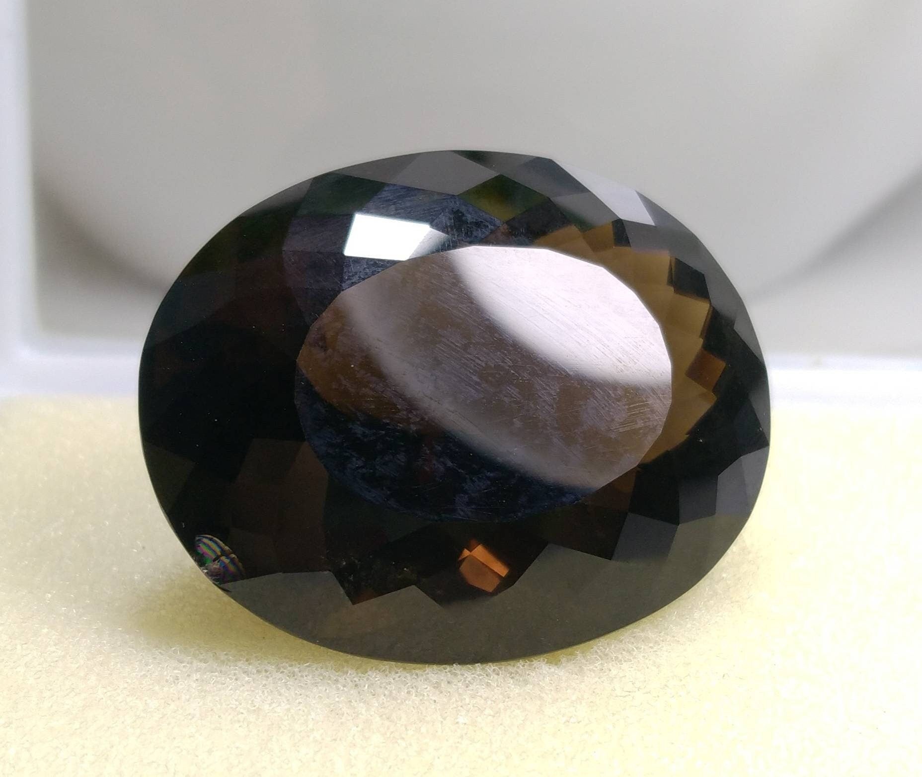 ARSAA GEMS AND MINERALSNatural large sized beautiful 120 carats faceted oval shape smokey quartz gem - Premium  from ARSAA GEMS AND MINERALS - Just $35.00! Shop now at ARSAA GEMS AND MINERALS