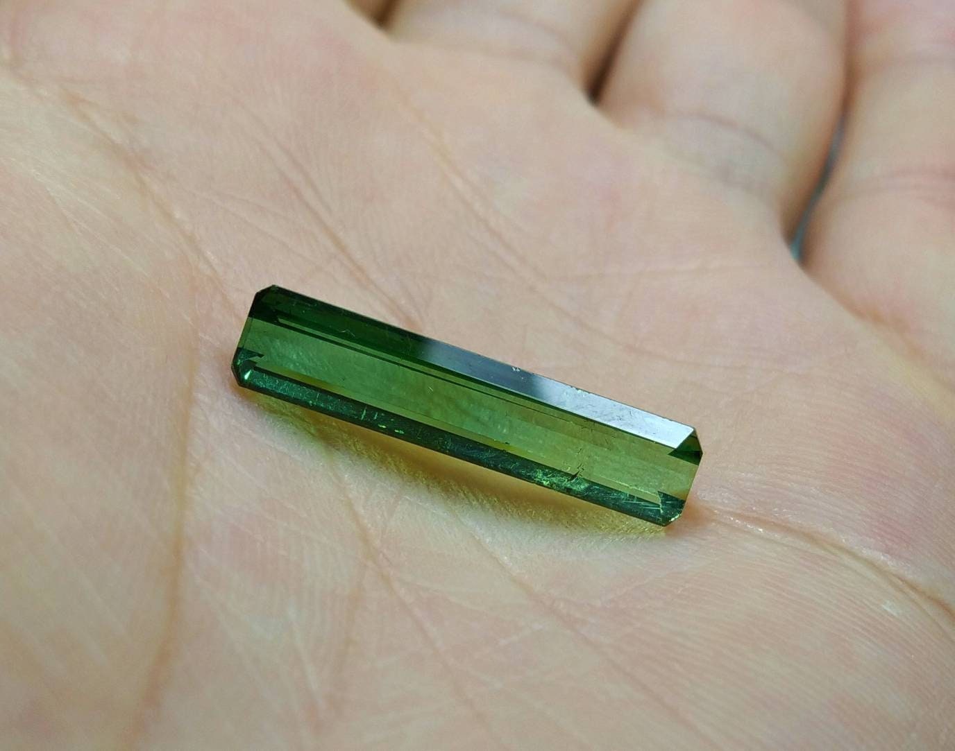 ARSAA GEMS AND MINERALSNatural top and high quality beautiful green rectangular shape faceted tourmaline gem - Premium  from ARSAA GEMS AND MINERALS - Just $150.00! Shop now at ARSAA GEMS AND MINERALS