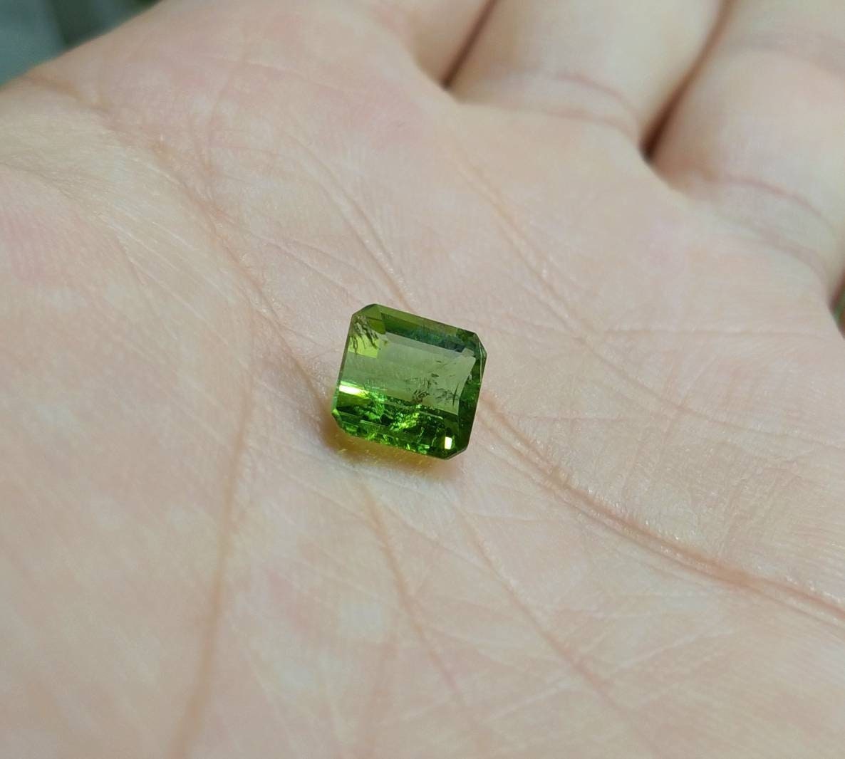 ARSAA GEMS AND MINERALSNatural top and high quality beautiful radiant shape faceted green tourmaline gem - Premium  from ARSAA GEMS AND MINERALS - Just $40.00! Shop now at ARSAA GEMS AND MINERALS