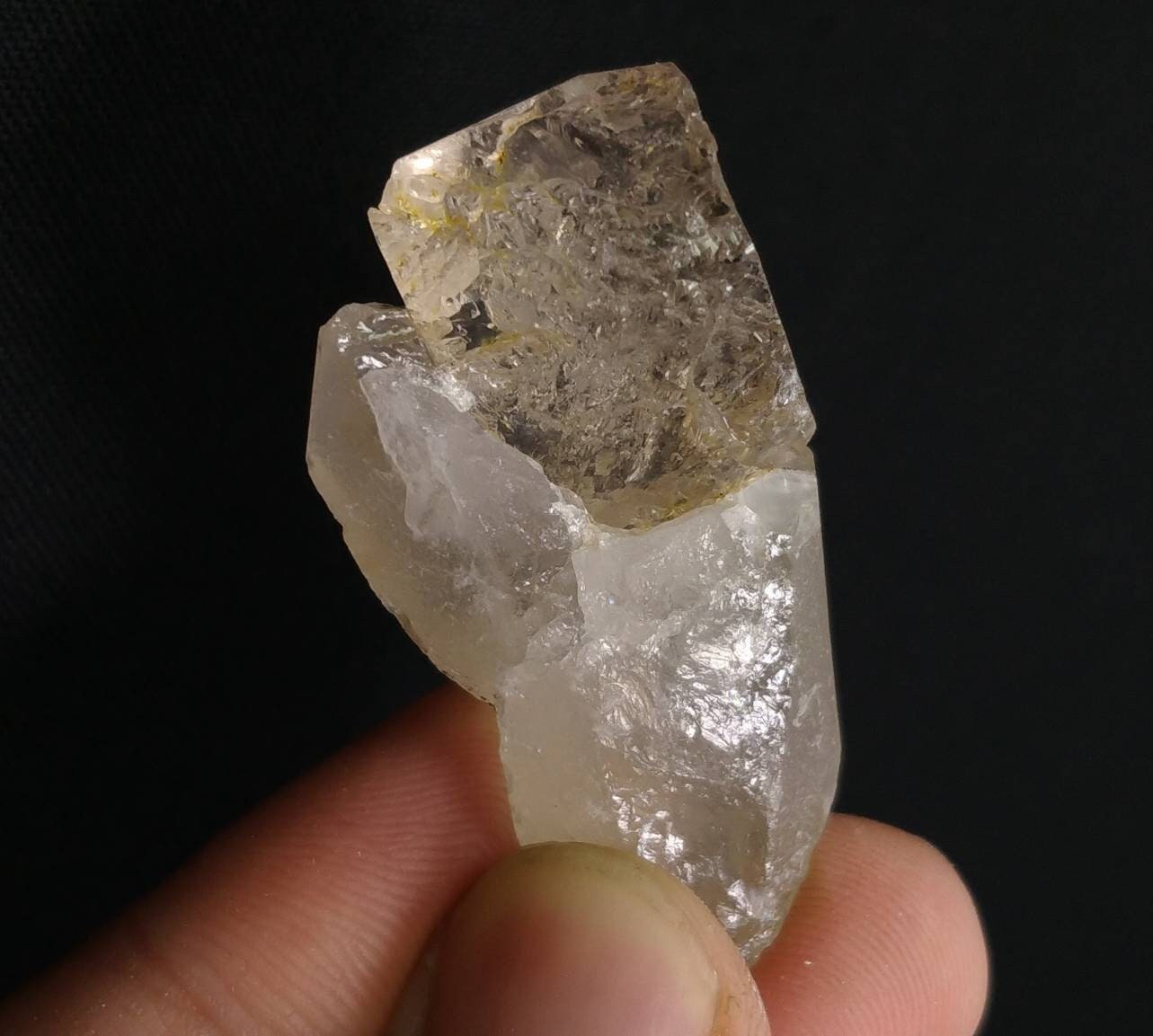 ARSAA GEMS AND MINERALSNatural top quality 20.3 grams Beautiful champagne color topaz crystal is nesting on Quartz  very aesthetic specimen - Premium  from ARSAA GEMS AND MINERALS - Just $60.00! Shop now at ARSAA GEMS AND MINERALS