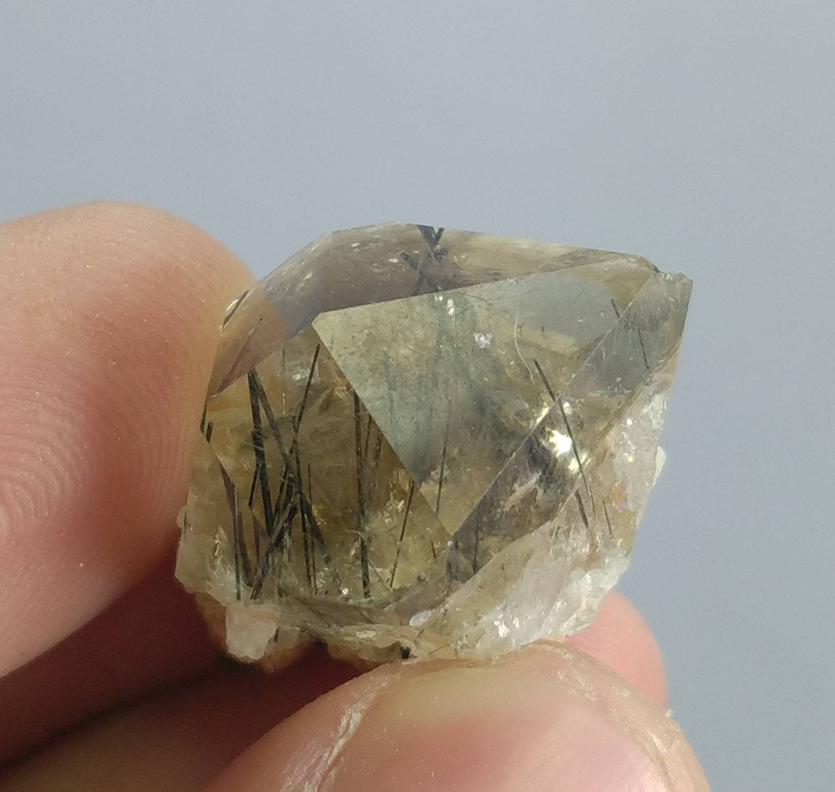 ARSAA GEMS AND MINERALSNatural top quality 8 grams Reibeckite and rutile included smoky quartz Crystal - Premium  from ARSAA GEMS AND MINERALS - Just $40.00! Shop now at ARSAA GEMS AND MINERALS