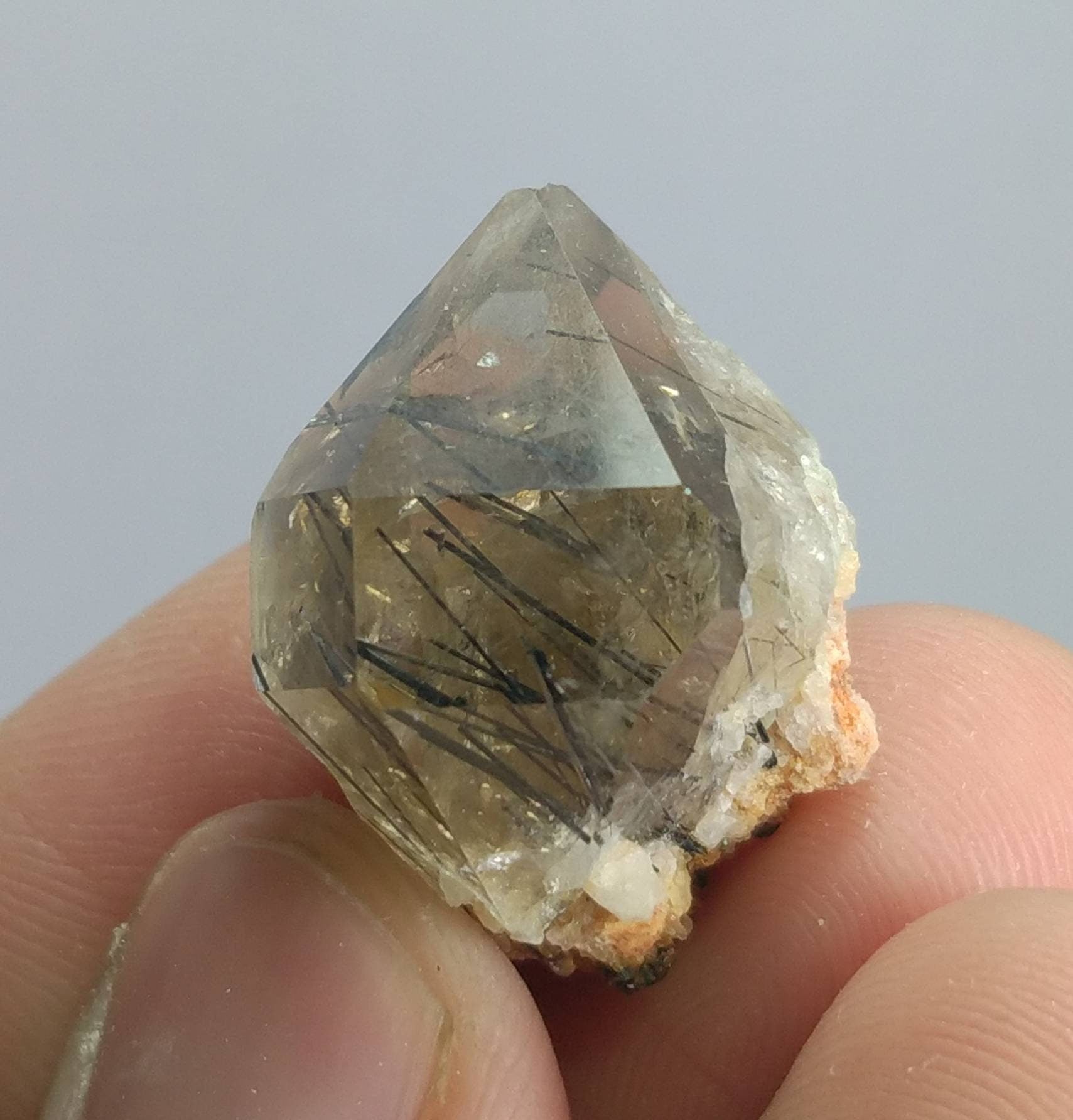 ARSAA GEMS AND MINERALSNatural top quality 8 grams Reibeckite and rutile included smoky quartz Crystal - Premium  from ARSAA GEMS AND MINERALS - Just $40.00! Shop now at ARSAA GEMS AND MINERALS