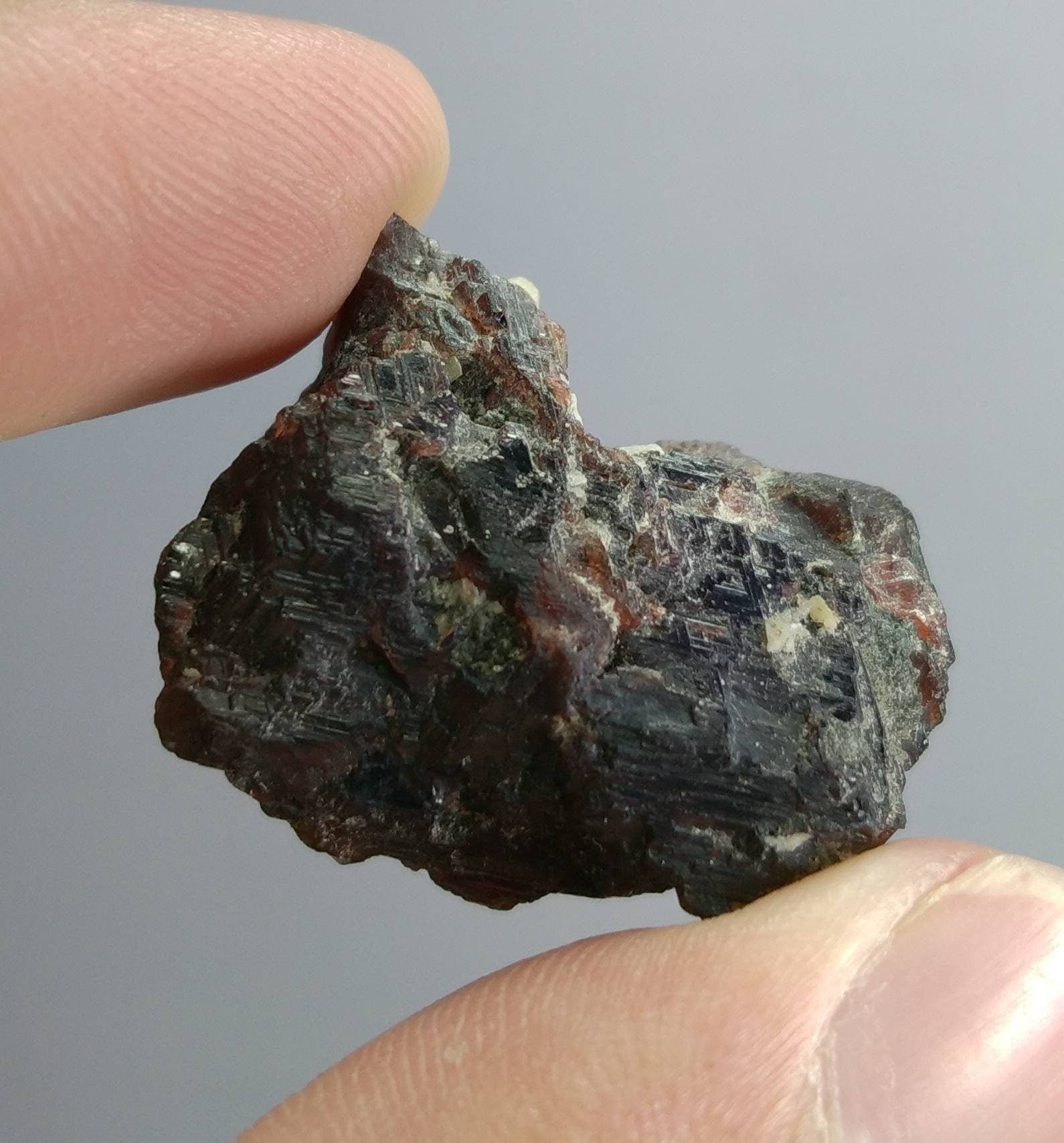 ARSAA GEMS AND MINERALSNatural top quality Beautiful 18.8 grams Spessartine garnet crystal with wonderful patterns on top of it - Premium  from ARSAA GEMS AND MINERALS - Just $60.00! Shop now at ARSAA GEMS AND MINERALS