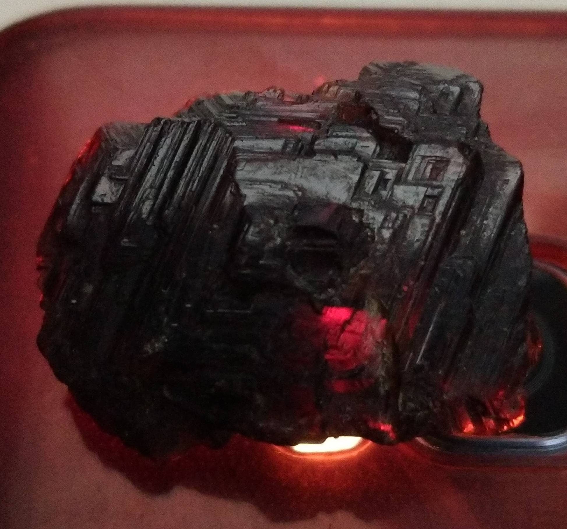 ARSAA GEMS AND MINERALSNatural top quality Beautiful 18.8 grams Spessartine garnet crystal with wonderful patterns on top of it - Premium  from ARSAA GEMS AND MINERALS - Just $60.00! Shop now at ARSAA GEMS AND MINERALS