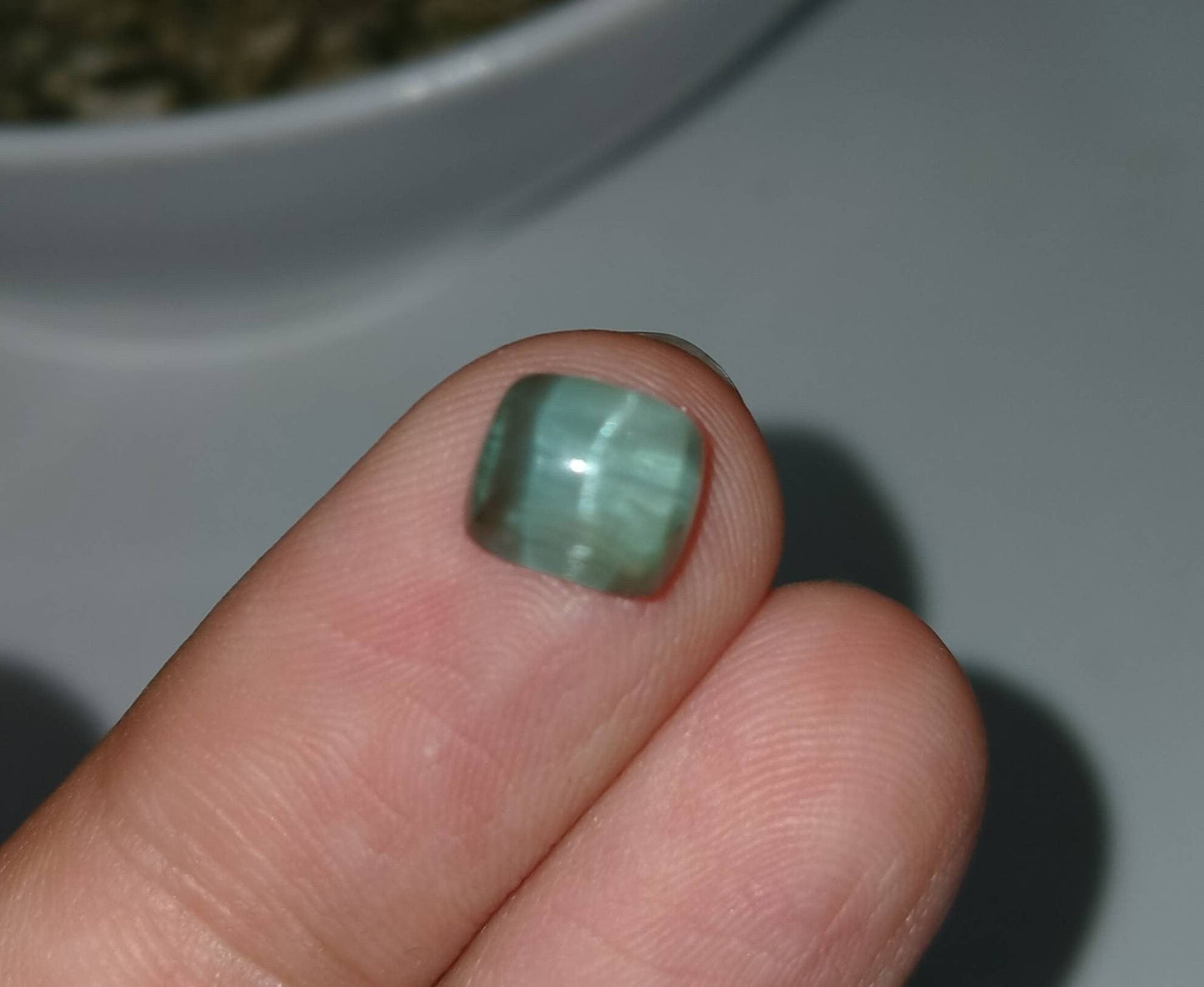 ARSAA GEMS AND MINERALSNatural top quality beautiful 3 carat cats eye blue tourmaline cabochon - Premium  from ARSAA GEMS AND MINERALS - Just $100.00! Shop now at ARSAA GEMS AND MINERALS