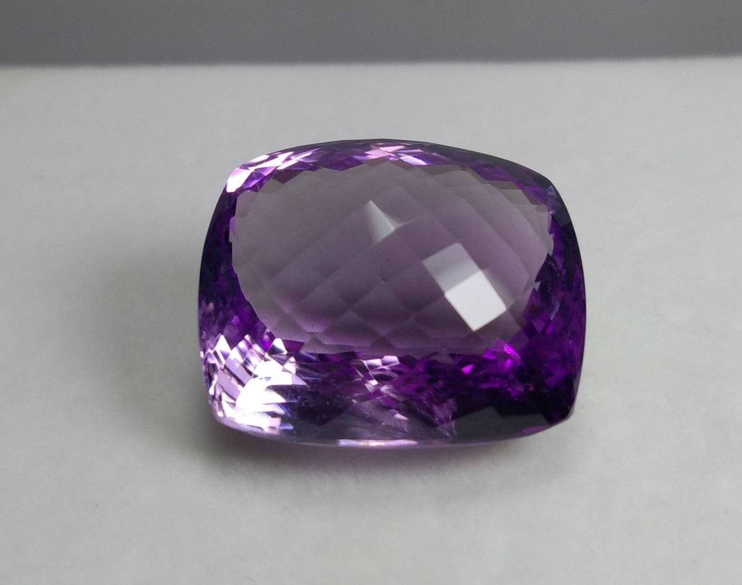 ARSAA GEMS AND MINERALSNatural top quality beautiful 55 carats eye clean clarity deep purple color faceted checkerboard shape amethyst gem - Premium  from ARSAA GEMS AND MINERALS - Just $160.00! Shop now at ARSAA GEMS AND MINERALS