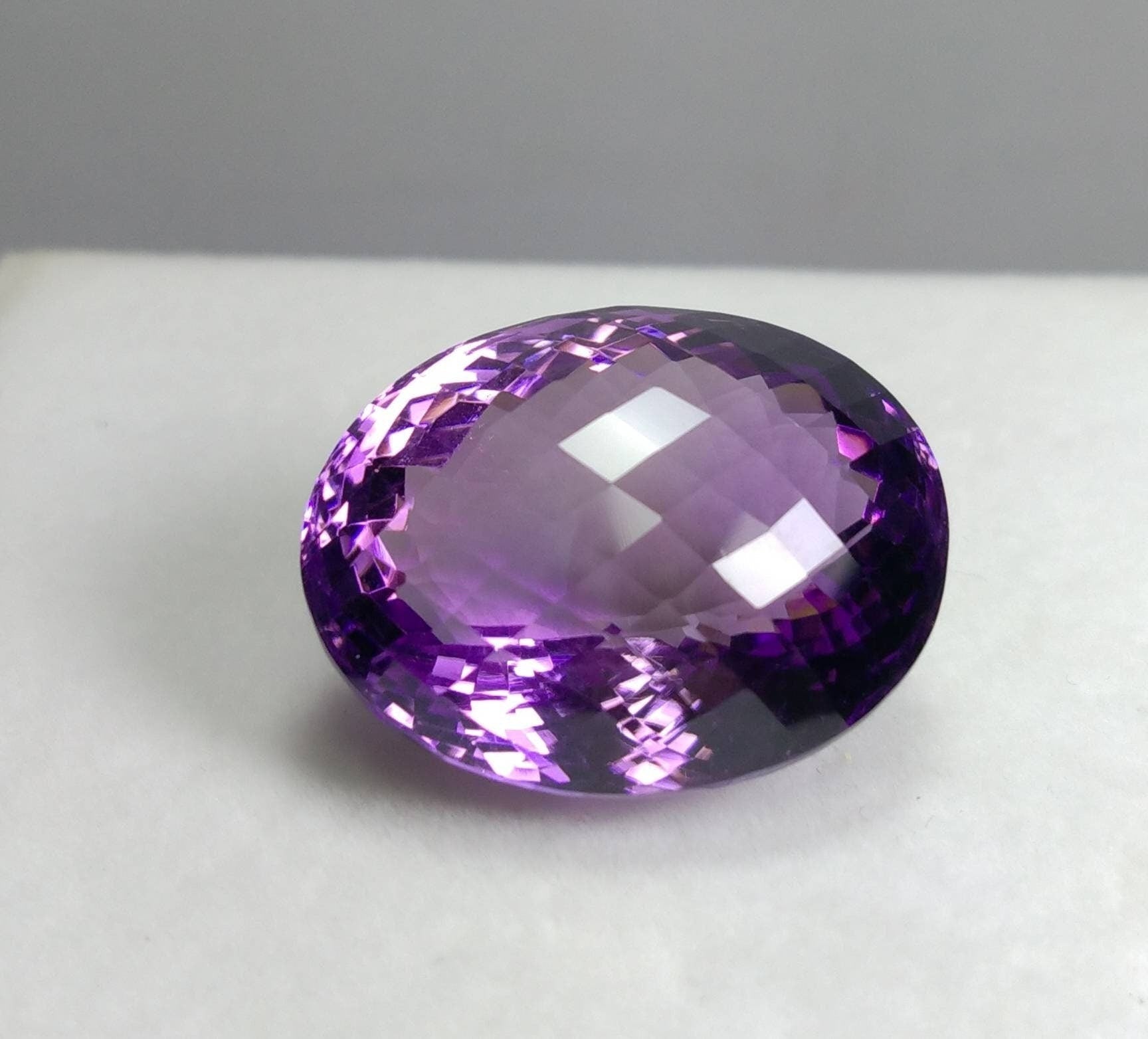 ARSAA GEMS AND MINERALSNatural top quality beautiful 58 carats eye clean clarity deep purple color faceted checkerboard shape amethyst gem - Premium  from ARSAA GEMS AND MINERALS - Just $170.00! Shop now at ARSAA GEMS AND MINERALS