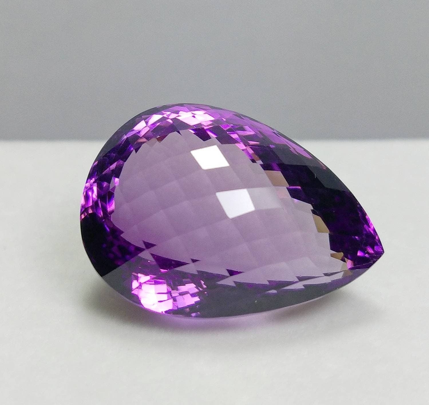 ARSAA GEMS AND MINERALSNatural top quality beautiful 70 carats eye clean clarity deep purple color faceted checkerboard shape amethyst gem - Premium  from ARSAA GEMS AND MINERALS - Just $200.00! Shop now at ARSAA GEMS AND MINERALS
