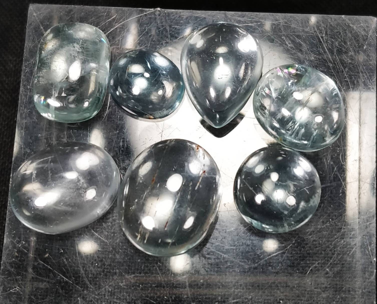 ARSAA GEMS AND MINERALSNatural top quality beautiful ring sizes aquamarine cabochons - Premium  from ARSAA GEMS AND MINERALS - Just $30.00! Shop now at ARSAA GEMS AND MINERALS
