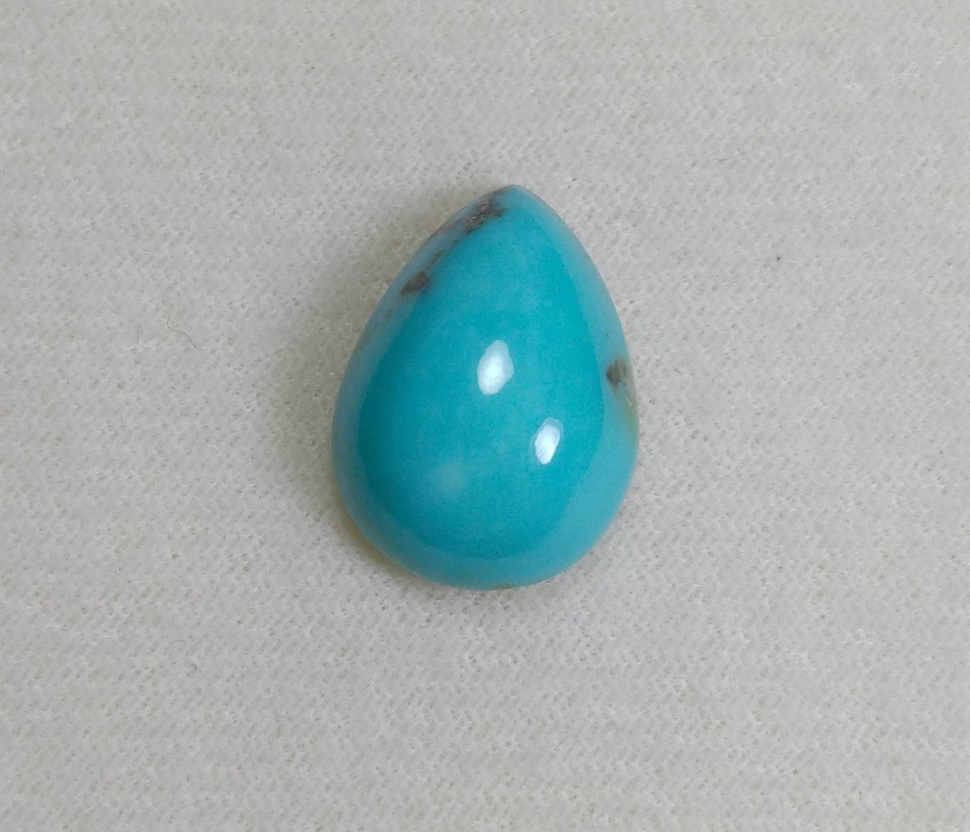 ARSAA GEMS AND MINERALSNatural aesthetic fine quality 18 carats pear shape kingman turquoise with pyrite cabochon - Premium  from ARSAA GEMS AND MINERALS - Just $25.00! Shop now at ARSAA GEMS AND MINERALS