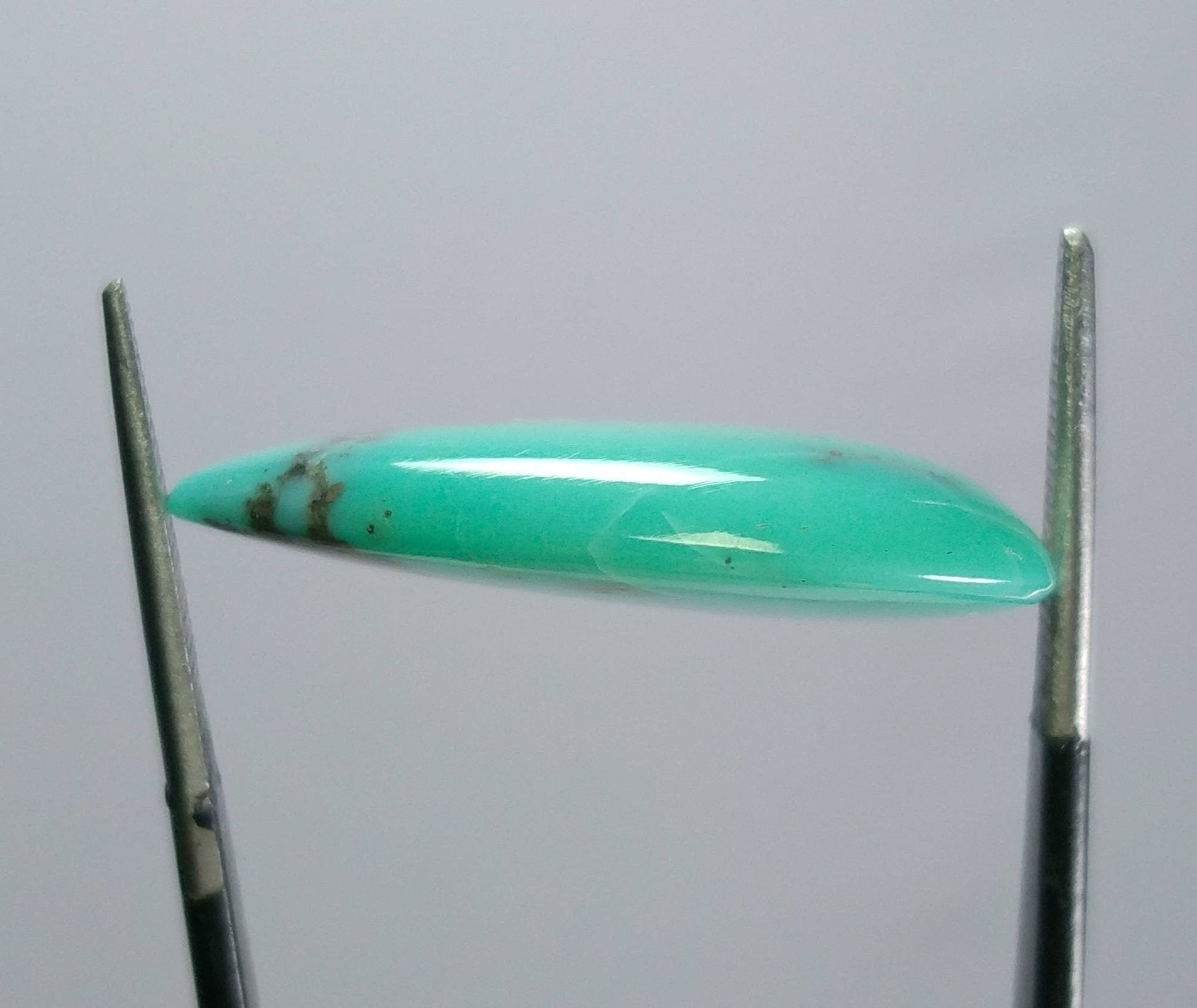 ARSAA GEMS AND MINERALSNatural aesthetic fine quality 20.5 carats peae shape kingman turquoise with pyrite cabochon - Premium  from ARSAA GEMS AND MINERALS - Just $25.00! Shop now at ARSAA GEMS AND MINERALS
