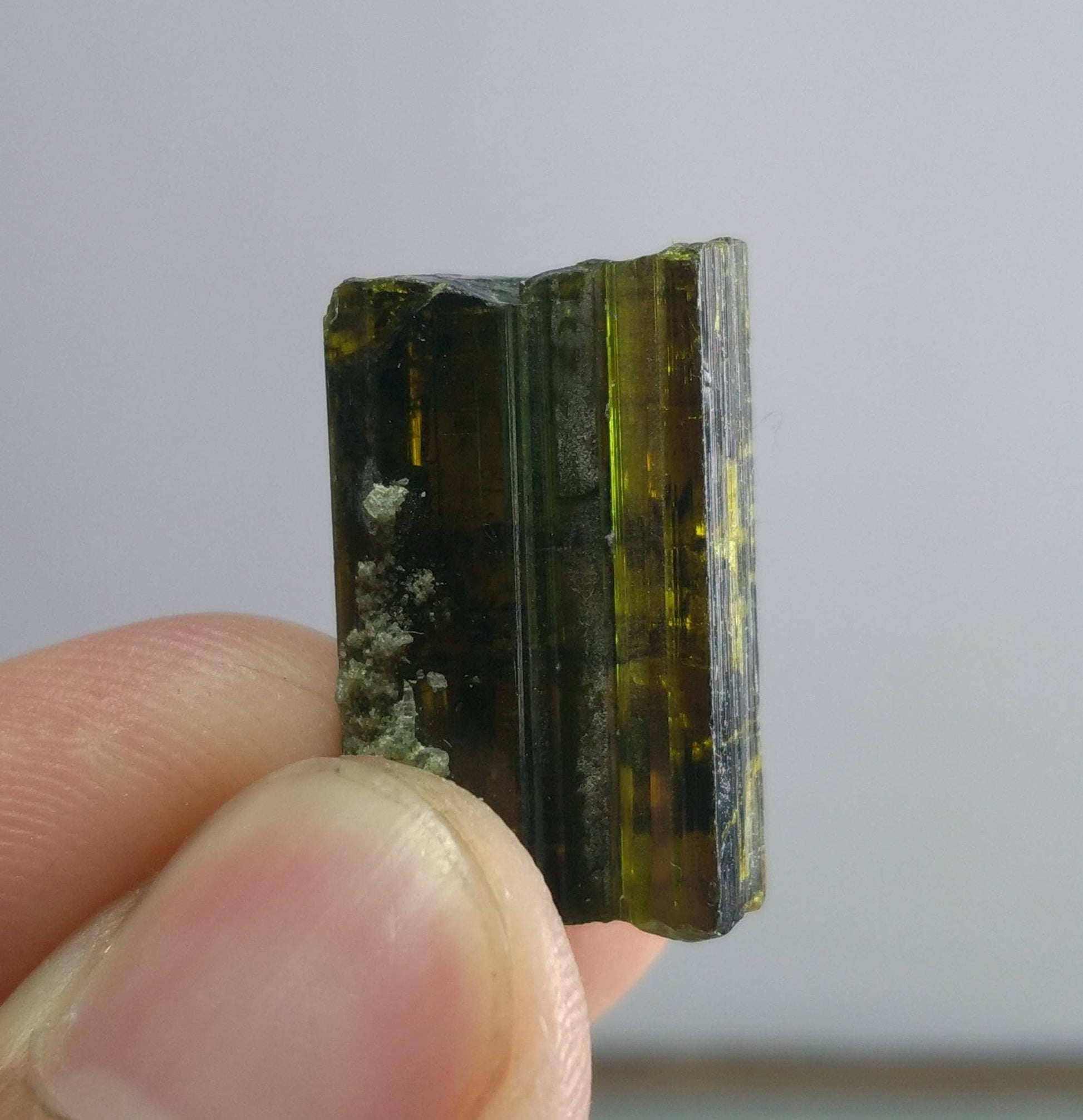 ARSAA GEMS AND MINERALSNatural clear aesthetic 5.7 gram Beautiful perfectly terminated pleochroic epidote crystal - Premium  from ARSAA GEMS AND MINERALS - Just $25.00! Shop now at ARSAA GEMS AND MINERALS