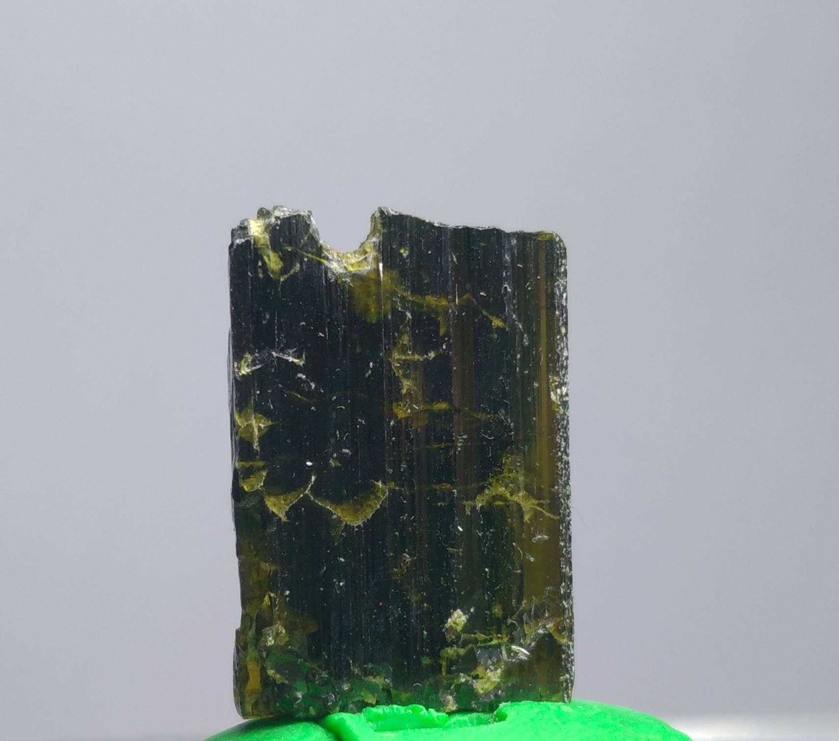 ARSAA GEMS AND MINERALSNatural clear aesthetic 7 gram Beautiful perfectly terminated etched pleochroic epidote crystal - Premium  from ARSAA GEMS AND MINERALS - Just $25.00! Shop now at ARSAA GEMS AND MINERALS