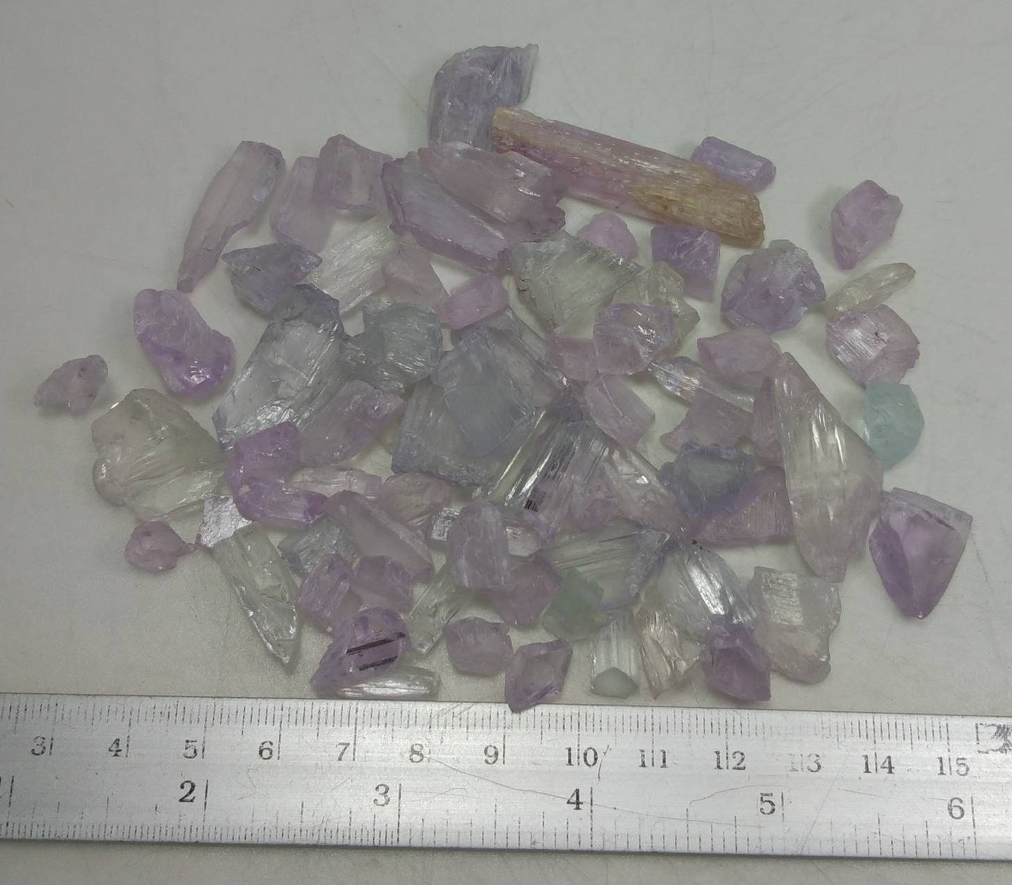ARSAA GEMS AND MINERALSNatural fine quality beautiful 107.3 grams true multicolor clear small lot of kunzite crystals - Premium  from ARSAA GEMS AND MINERALS - Just $65.00! Shop now at ARSAA GEMS AND MINERALS