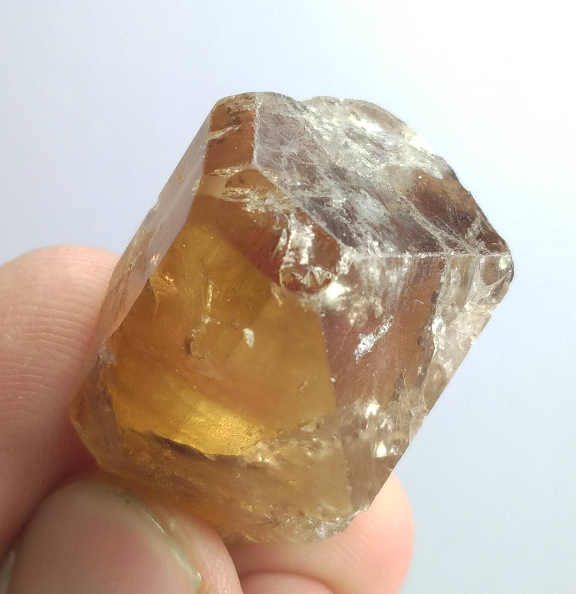ARSAA GEMS AND MINERALSNatural fine quality beautiful 27 grams heated terminated topaz crystal - Premium  from ARSAA GEMS AND MINERALS - Just $20.00! Shop now at ARSAA GEMS AND MINERALS